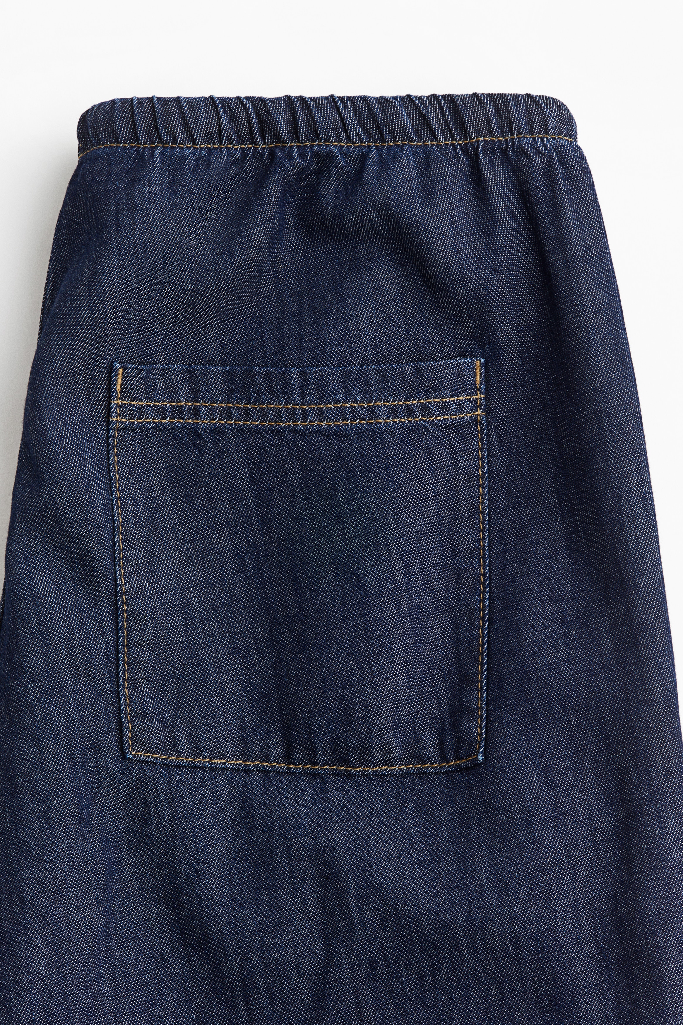 Denim drawstring trousers