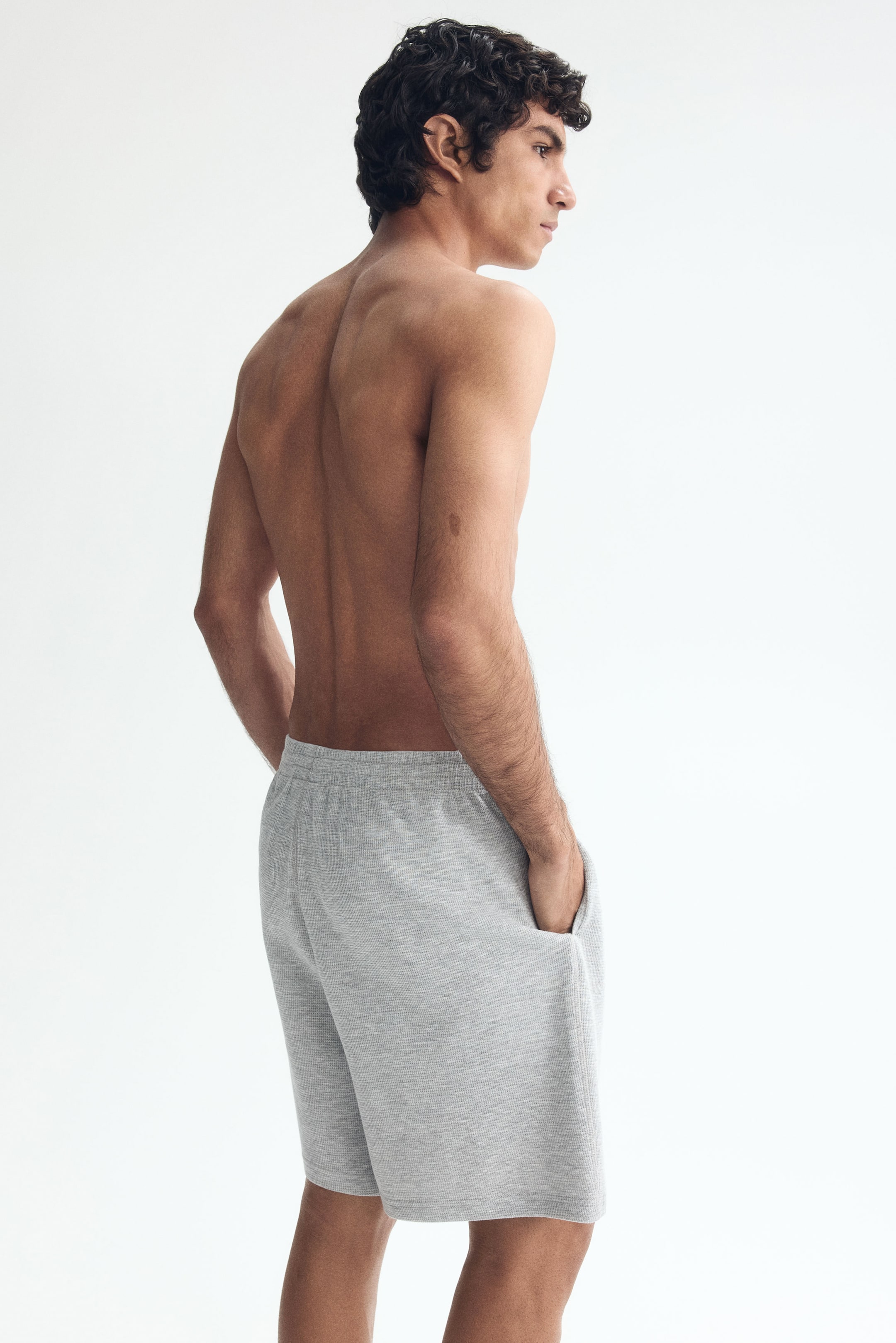 Relaxed-Fit Waffled Shorts
