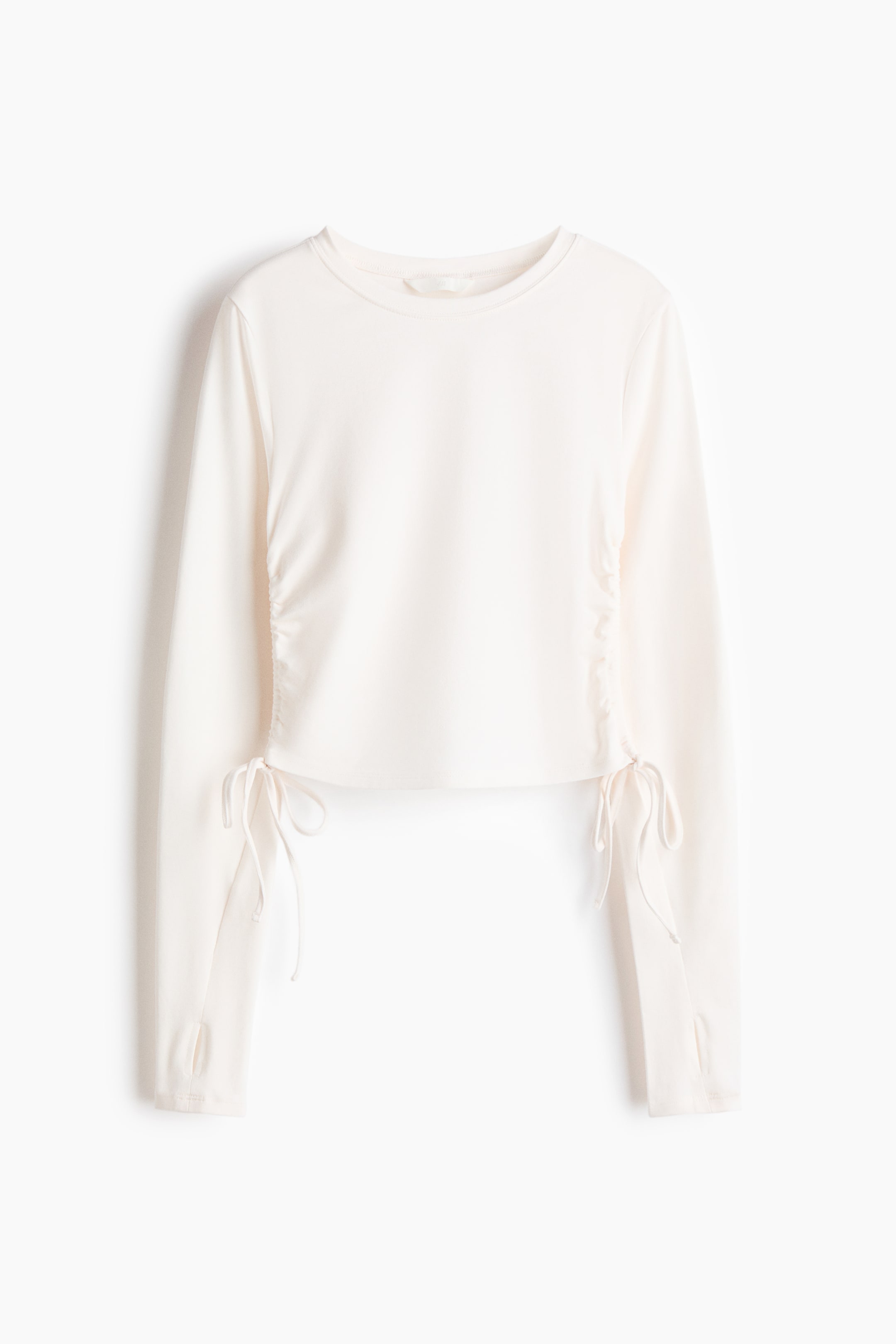 拡大画像を表示: ドローストリングディテールトップス - White - レディース | H&M JP 1