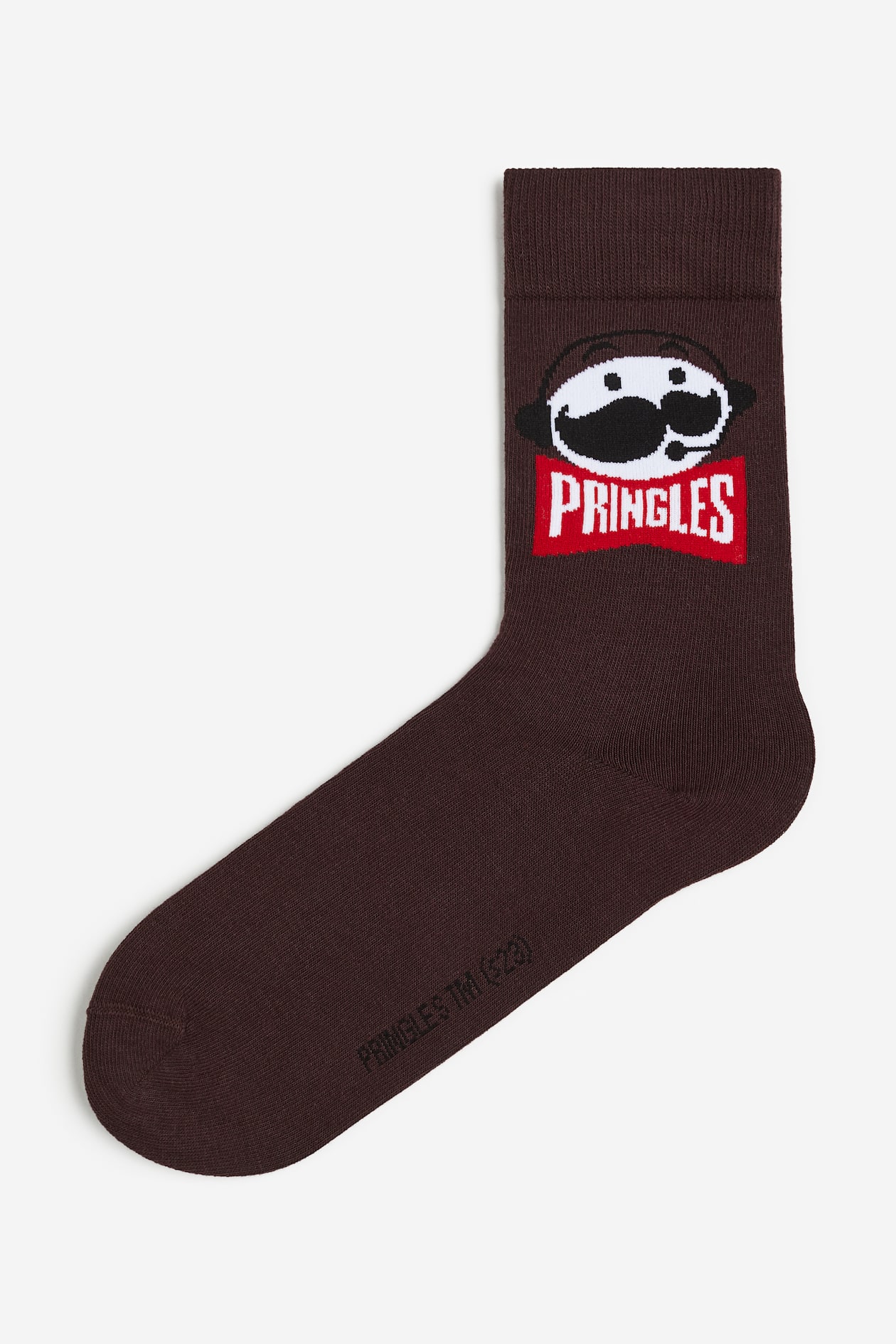 Motifdetail socks Dark brown/Pringles Men H&M GB
