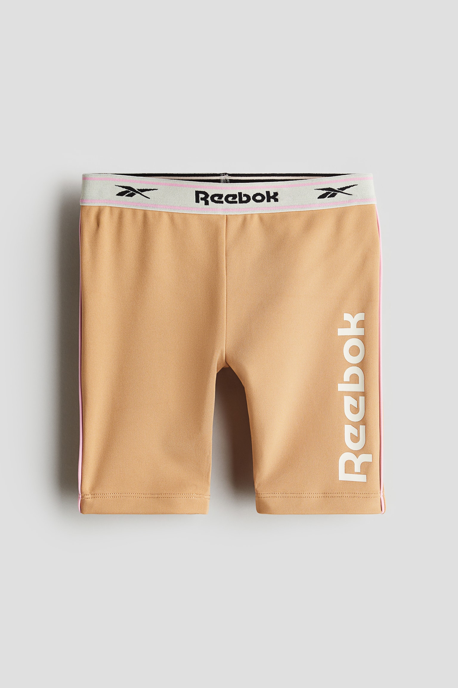 Print-motif cycling shorts - Beige/Reebok - 1