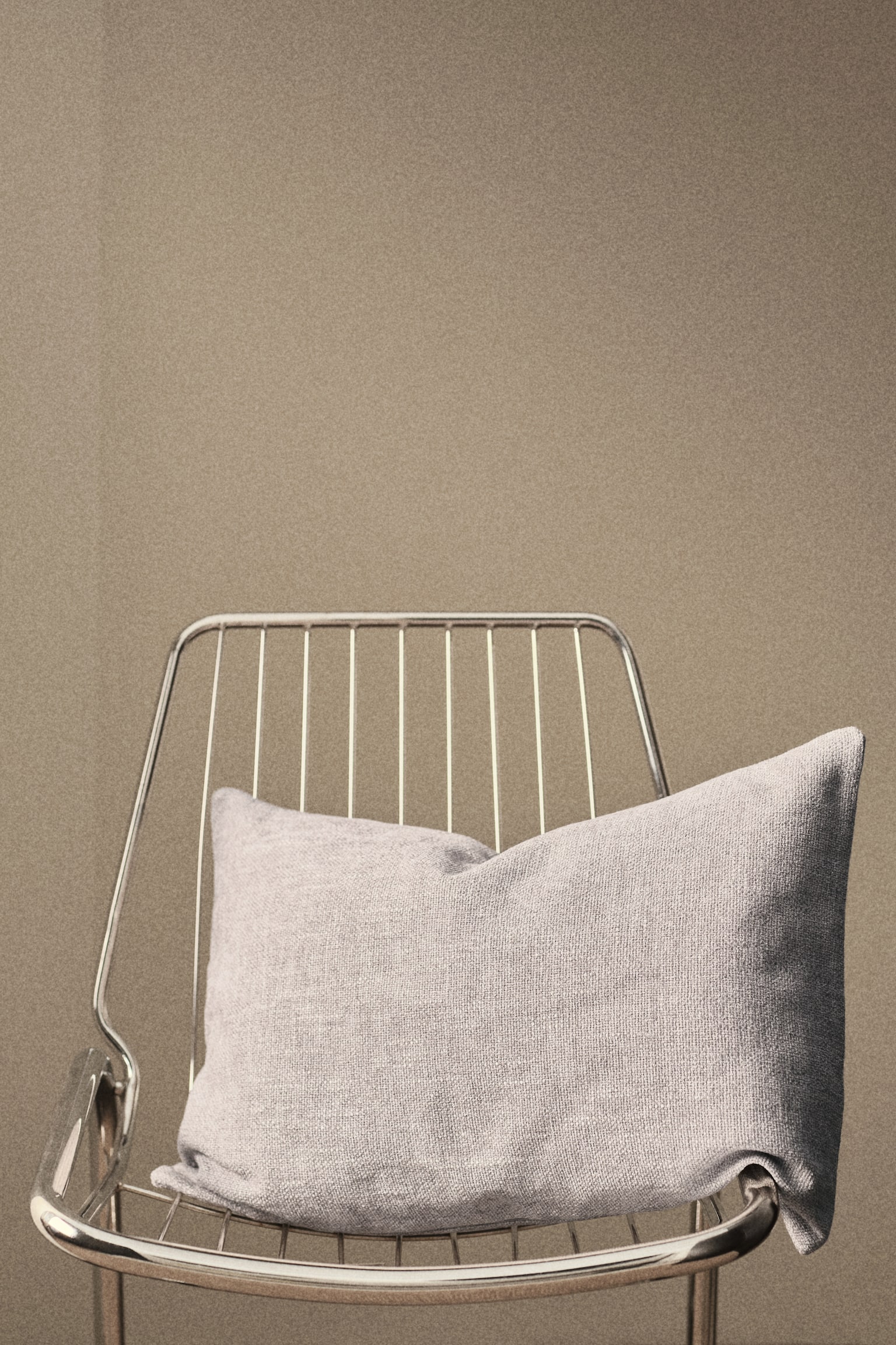 Chenille Cushion Cover - Light gray/Cream/Dusty taupe/Dark brown/Light taupe - 1