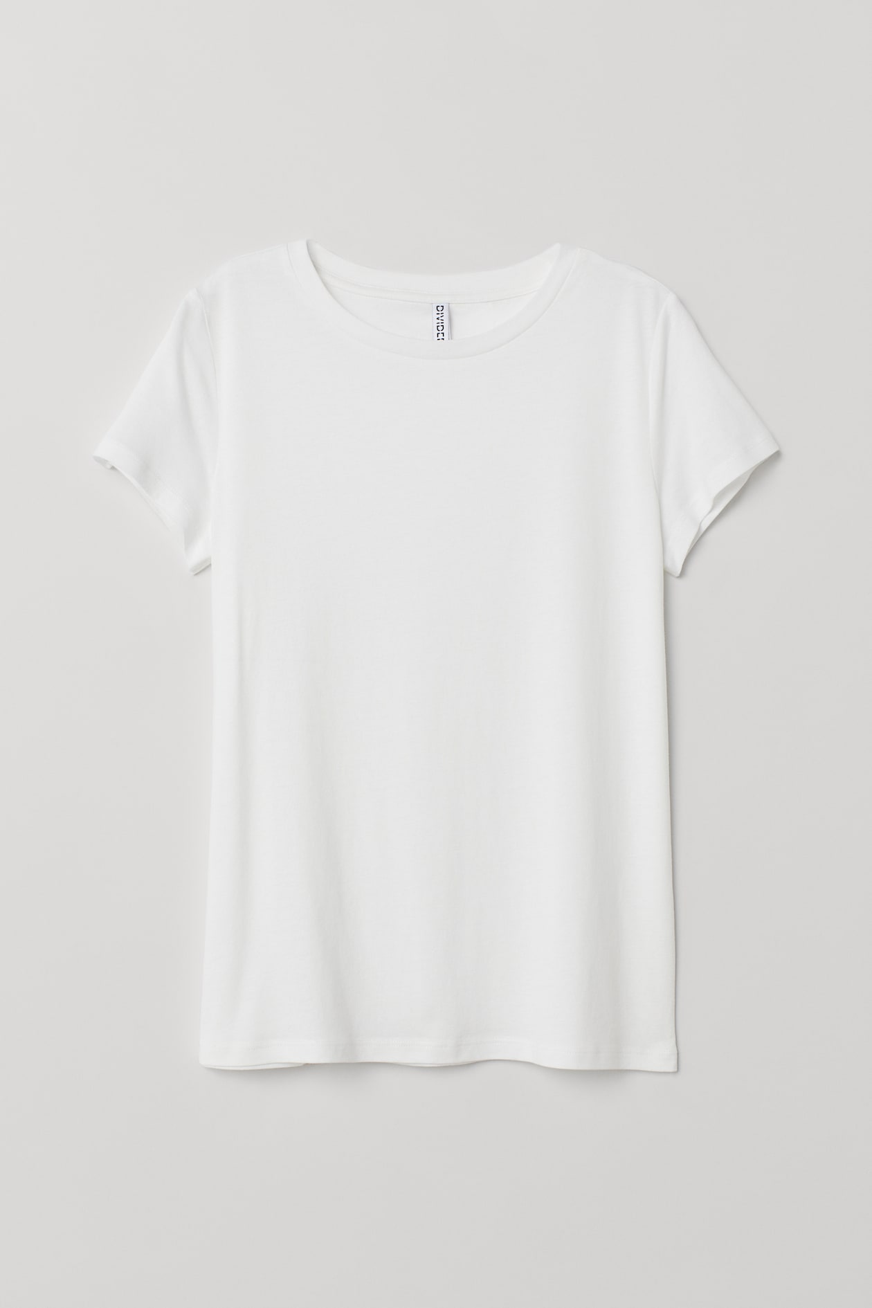 Jersey T-shirt - Round Neck - Short sleeve - White - Ladies | H&M US