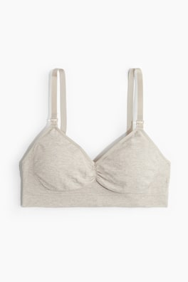 MAMA Vadderad amnings-bh i bomullsmix Seamless