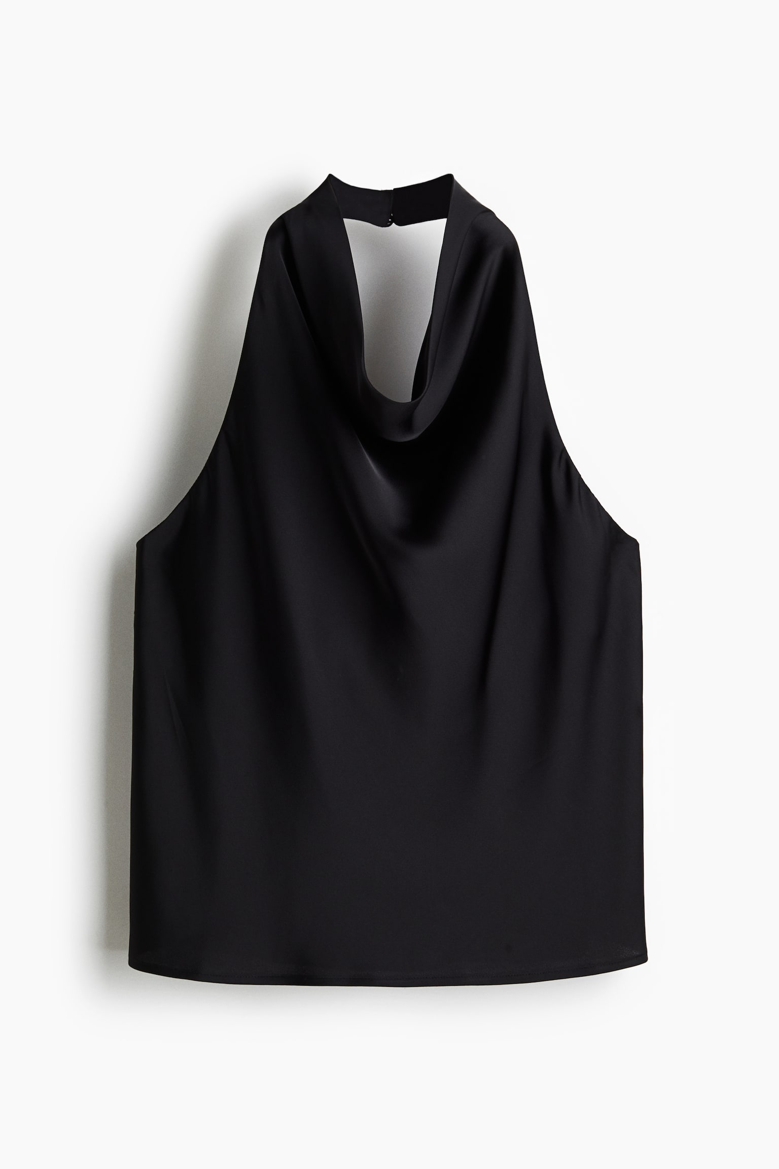 Halterneck Top - Black/Purple