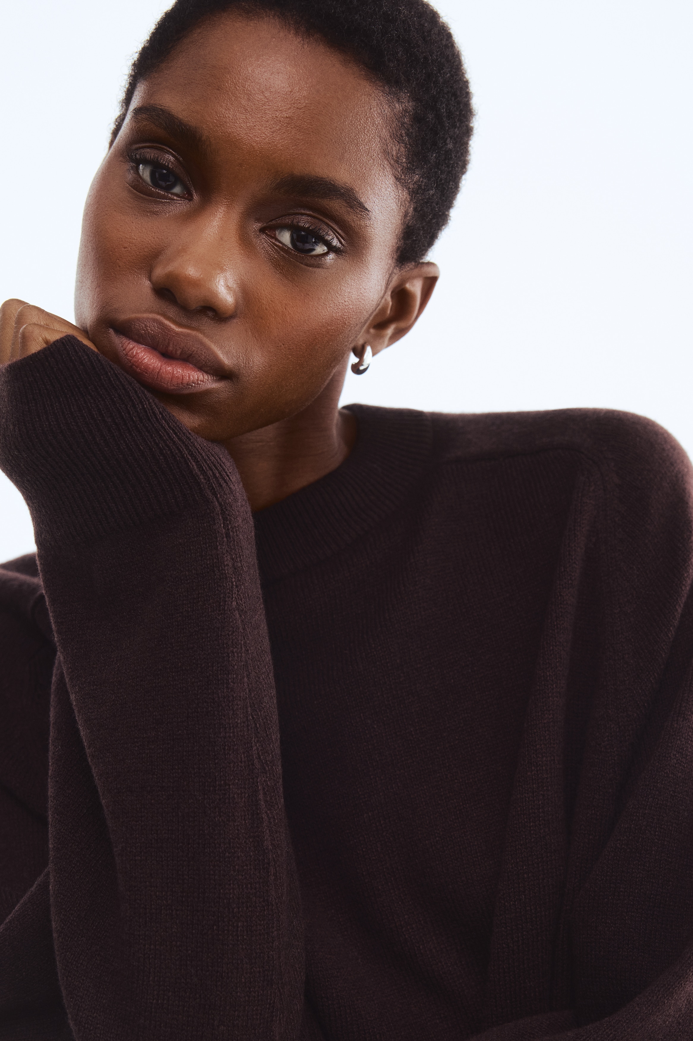 Women's Dark brown Oversized Wool Sweater | H&M US
