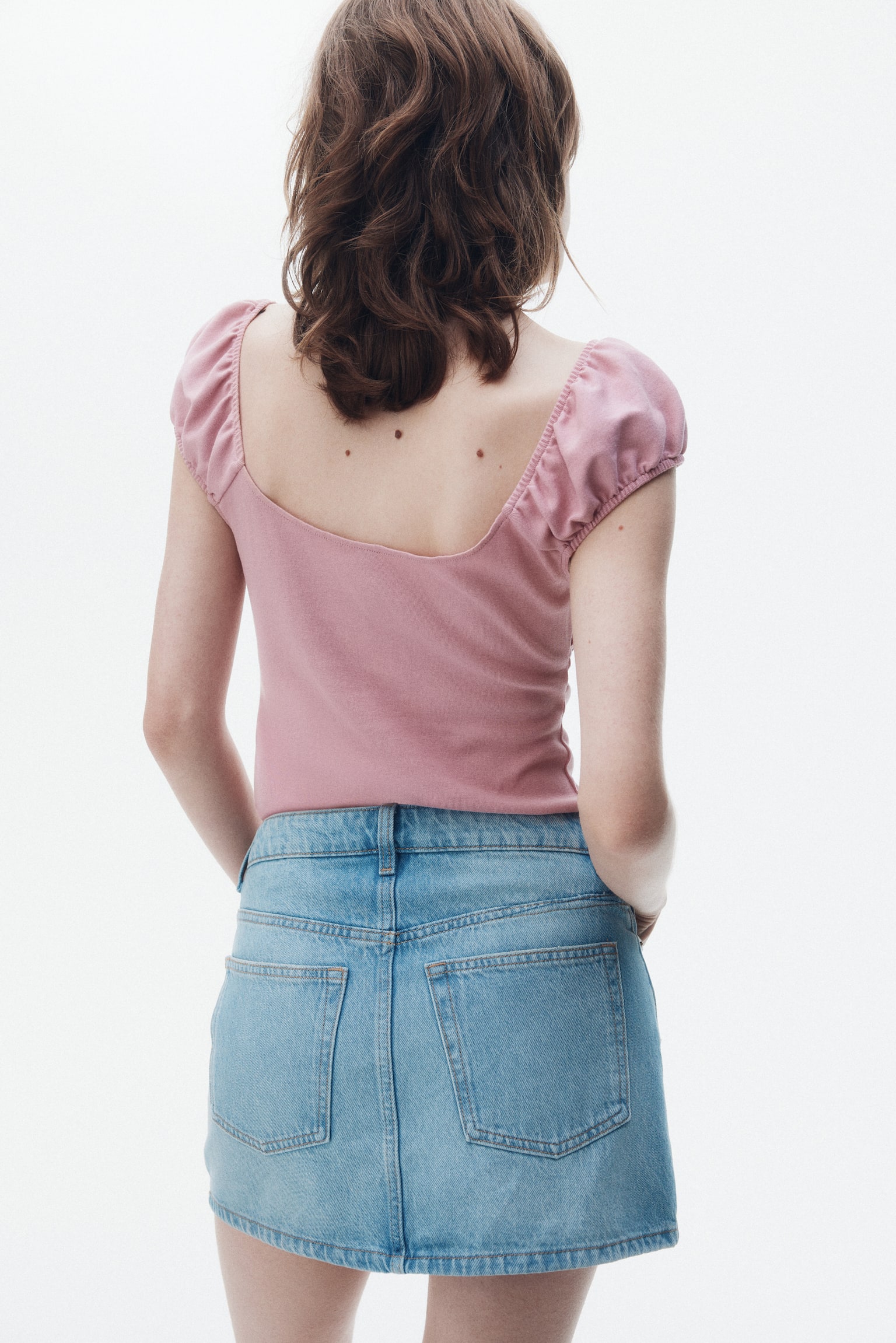 抽繩上衣 - 粉紅色/白色/黑色 - 3