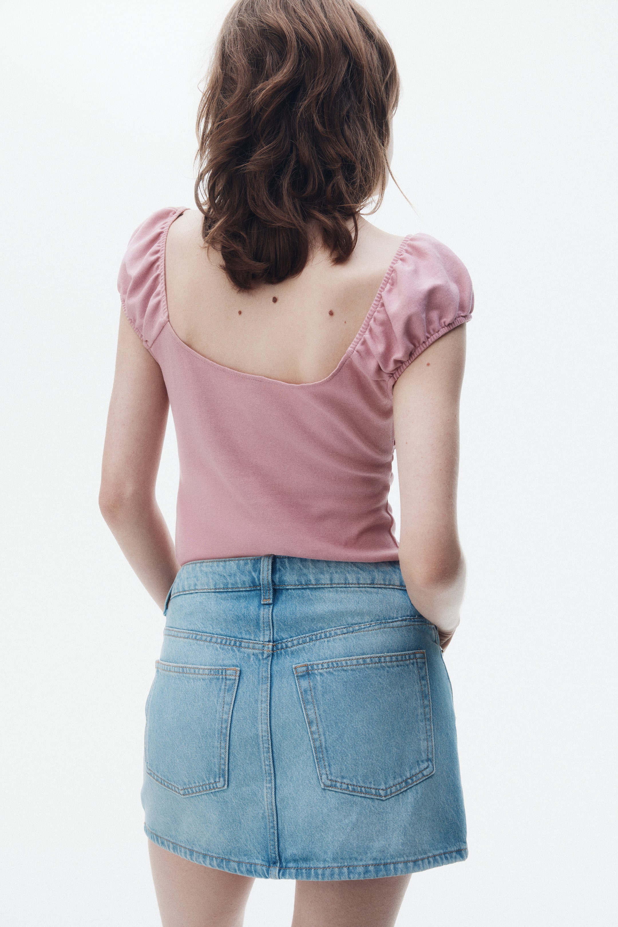 View larger image: Drawstring-detail top - Pink - Ladies | H&M IN 4