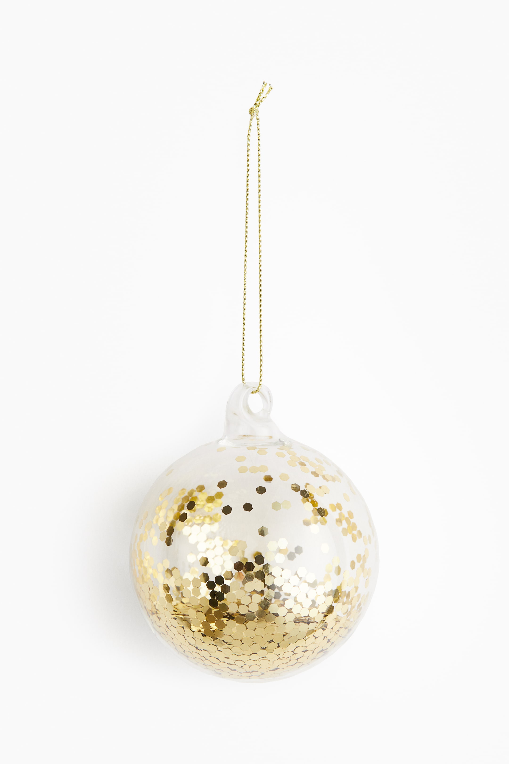 Glittery Glass Ornament