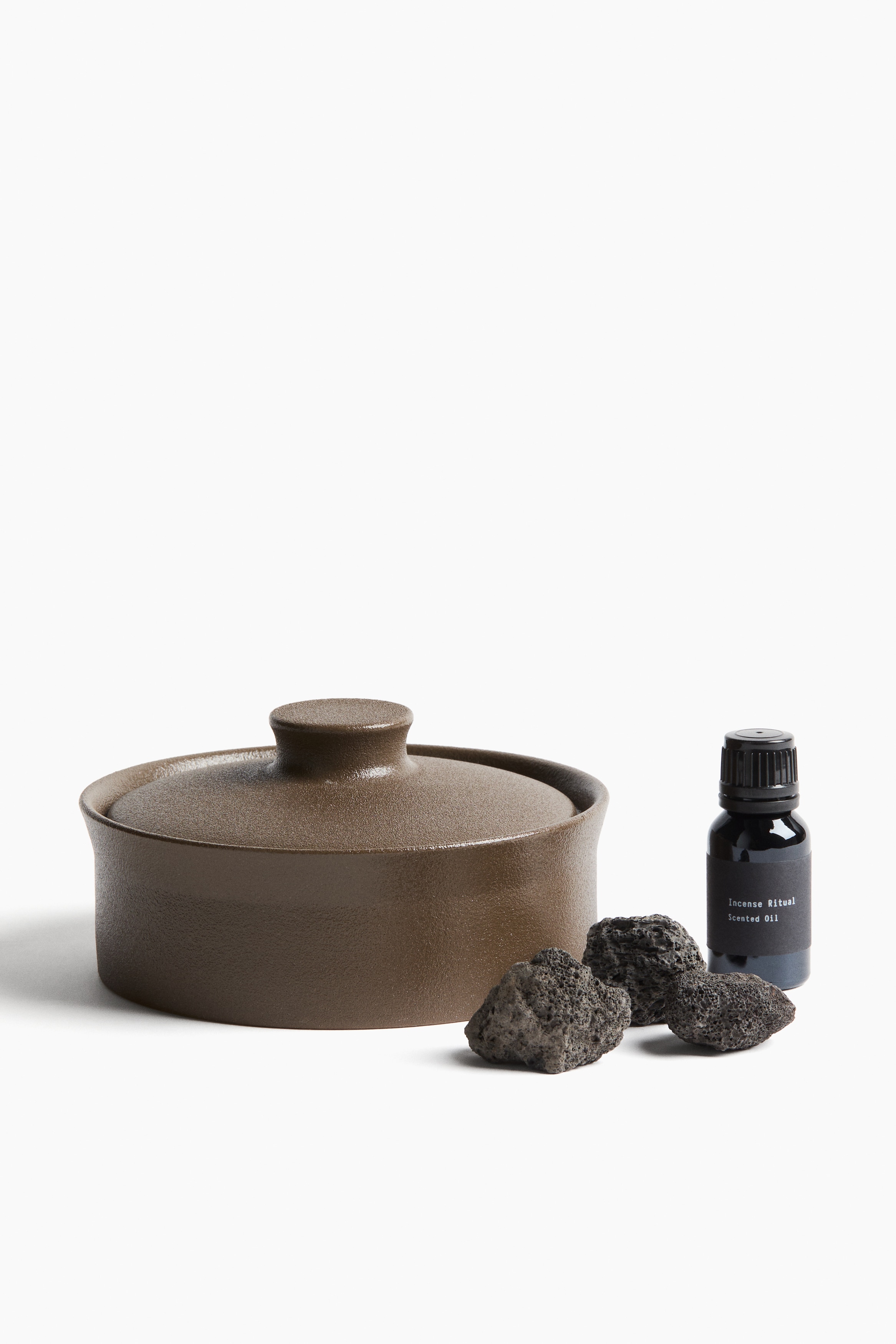 Ensemble diffuseur avec pierres de lave - Incense Ritual/Sublime Patchouli