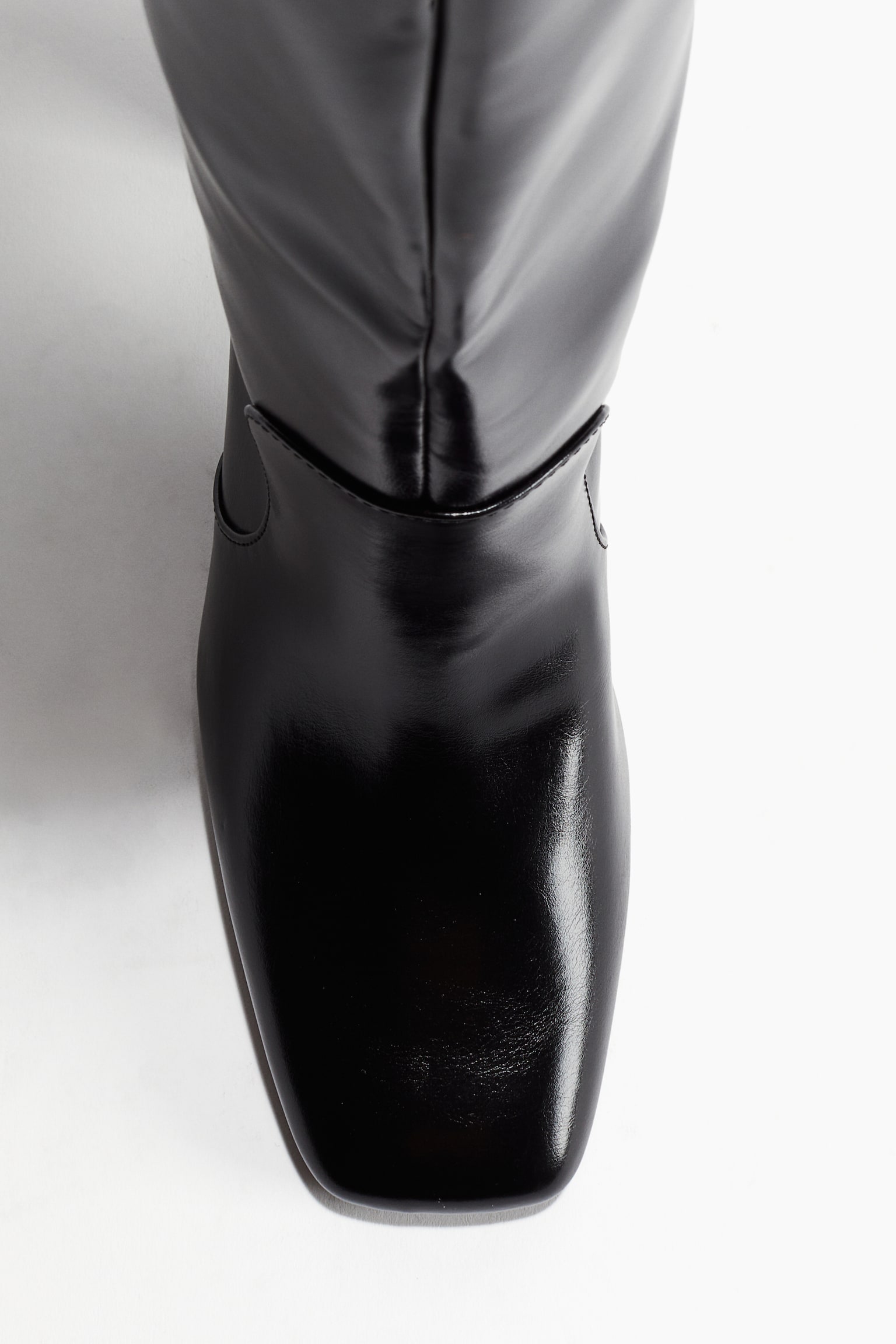 Knee-high boots - Black/Dark brown - 3