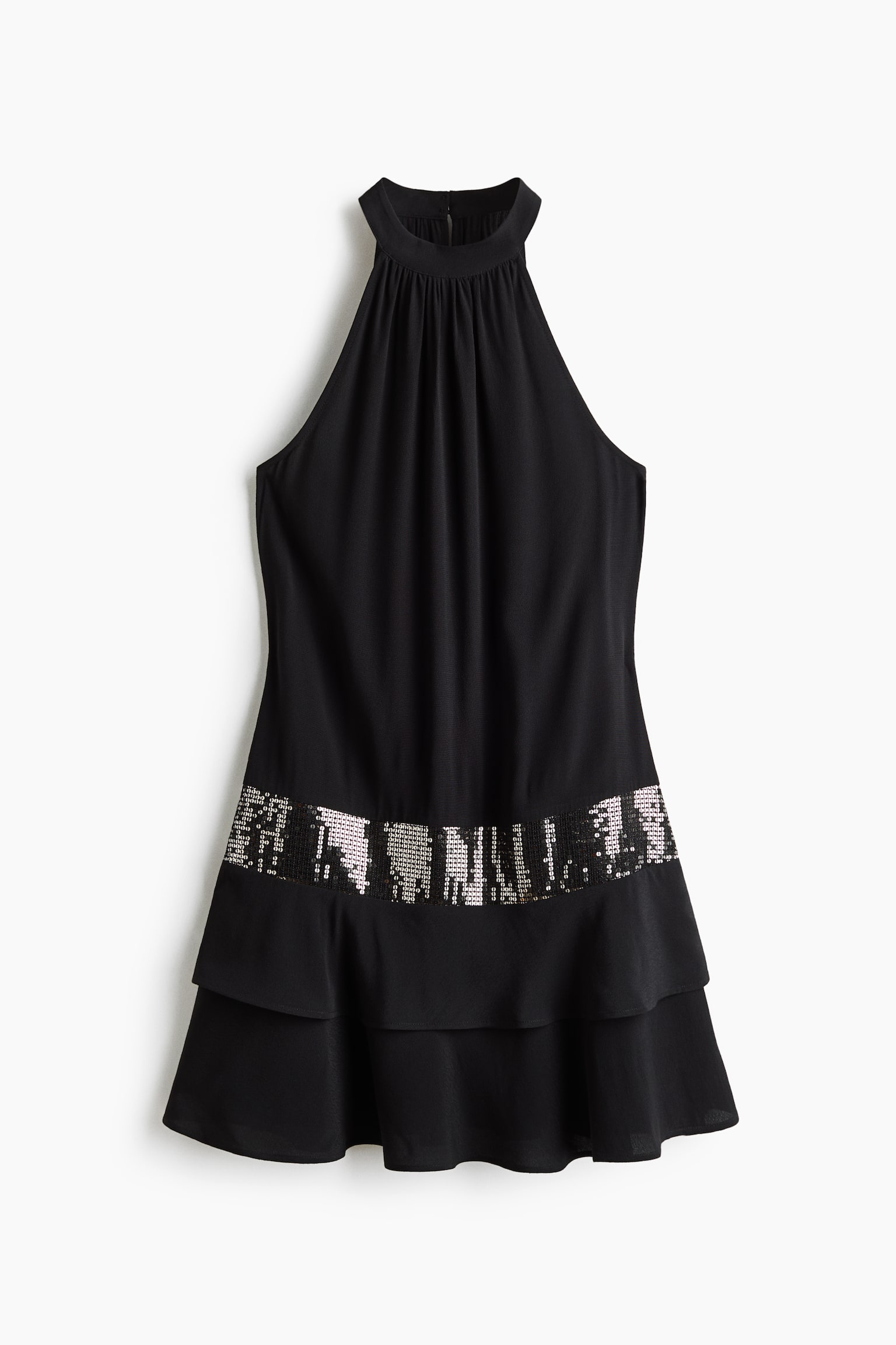 Женское платье H&M Sequin-Detail Viscose, цвет: Чёрный — фото 1