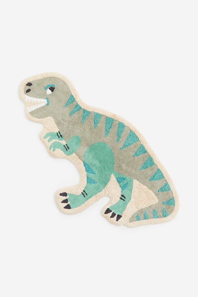 Dinosaur-shaped rug - Light green - 1