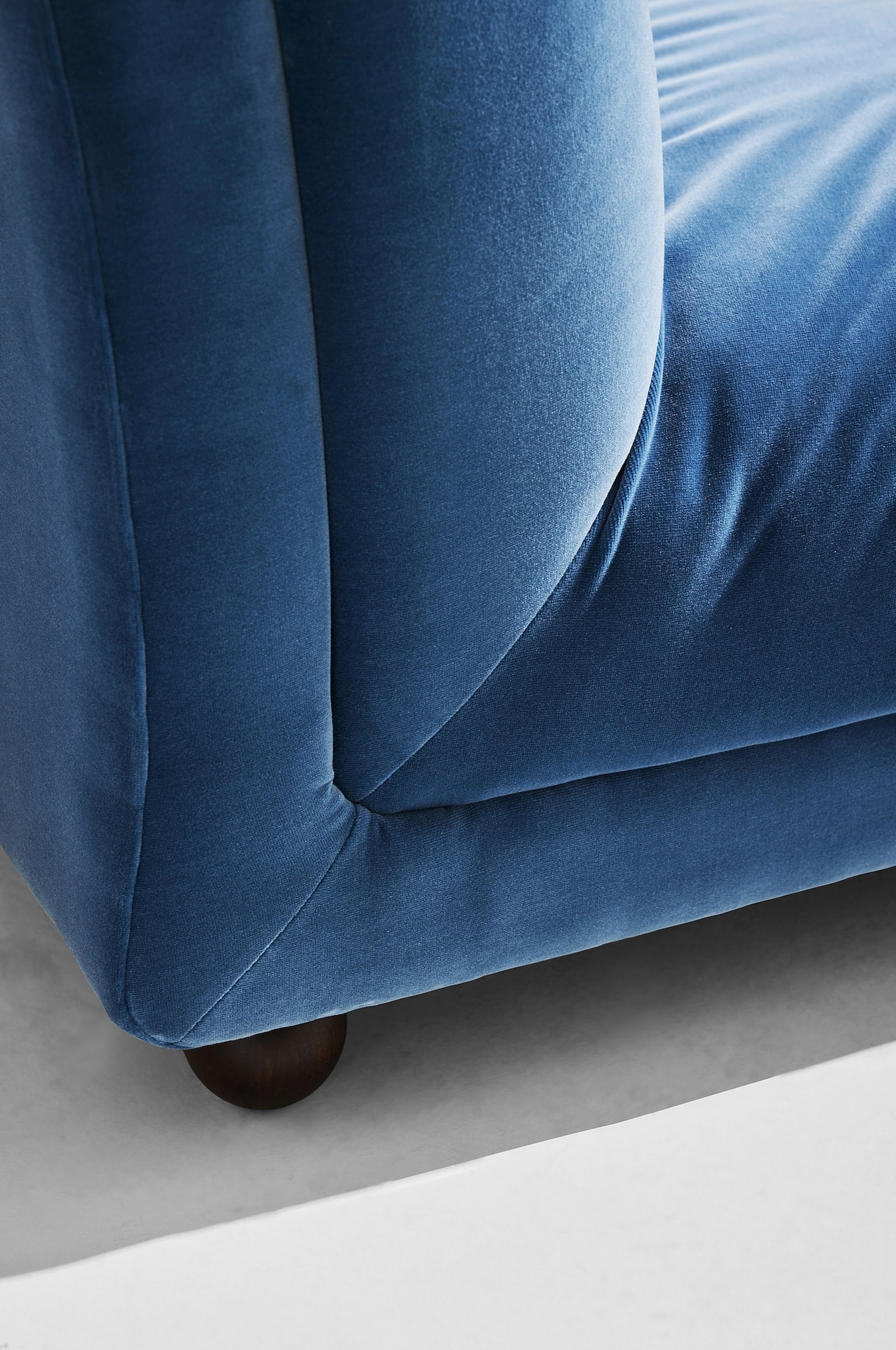 Elmo Sessel - Blau Samt - 6