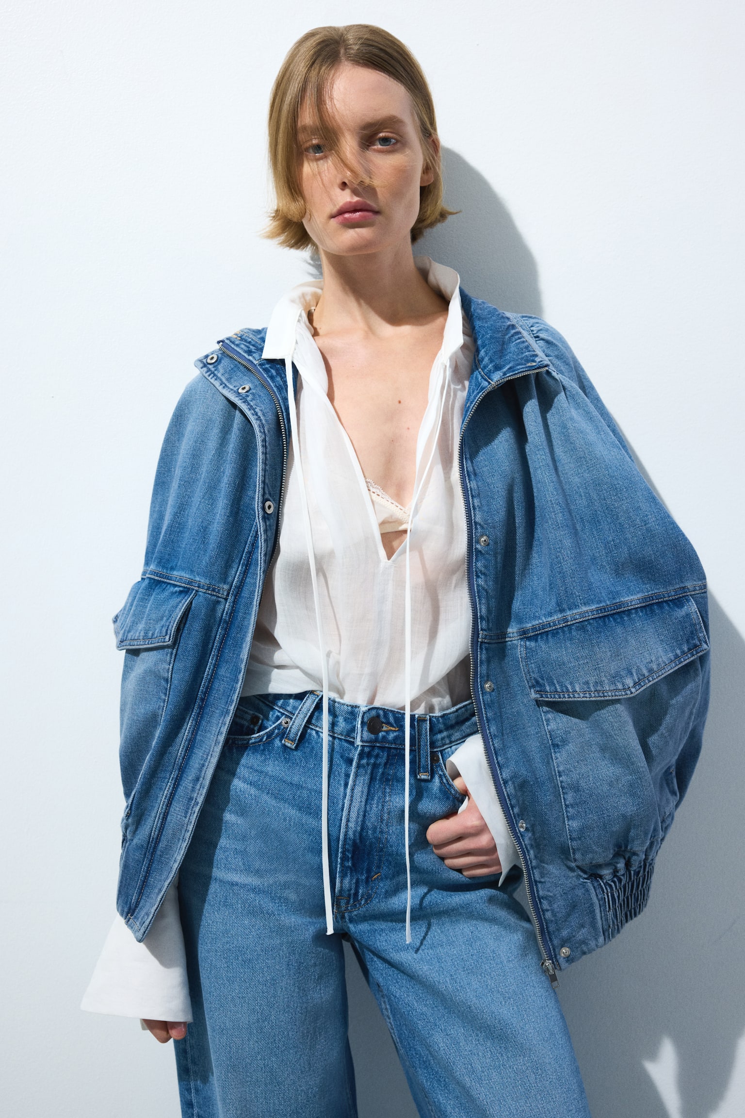Barrel High Waist Jeans - Bleu denim/Bleu denim foncé - 4