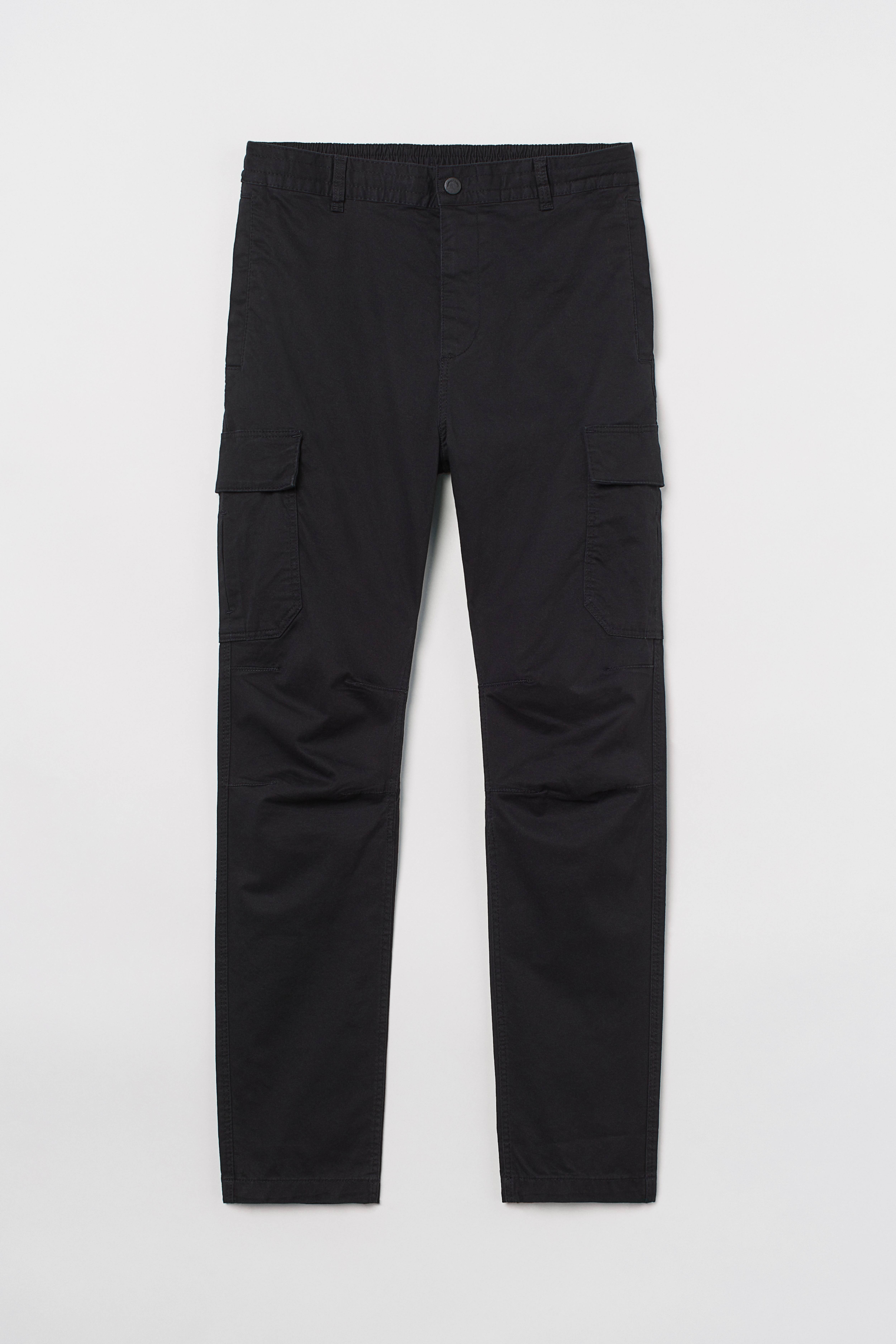 Skinny Fit Cargo Pants Black Men H M CA