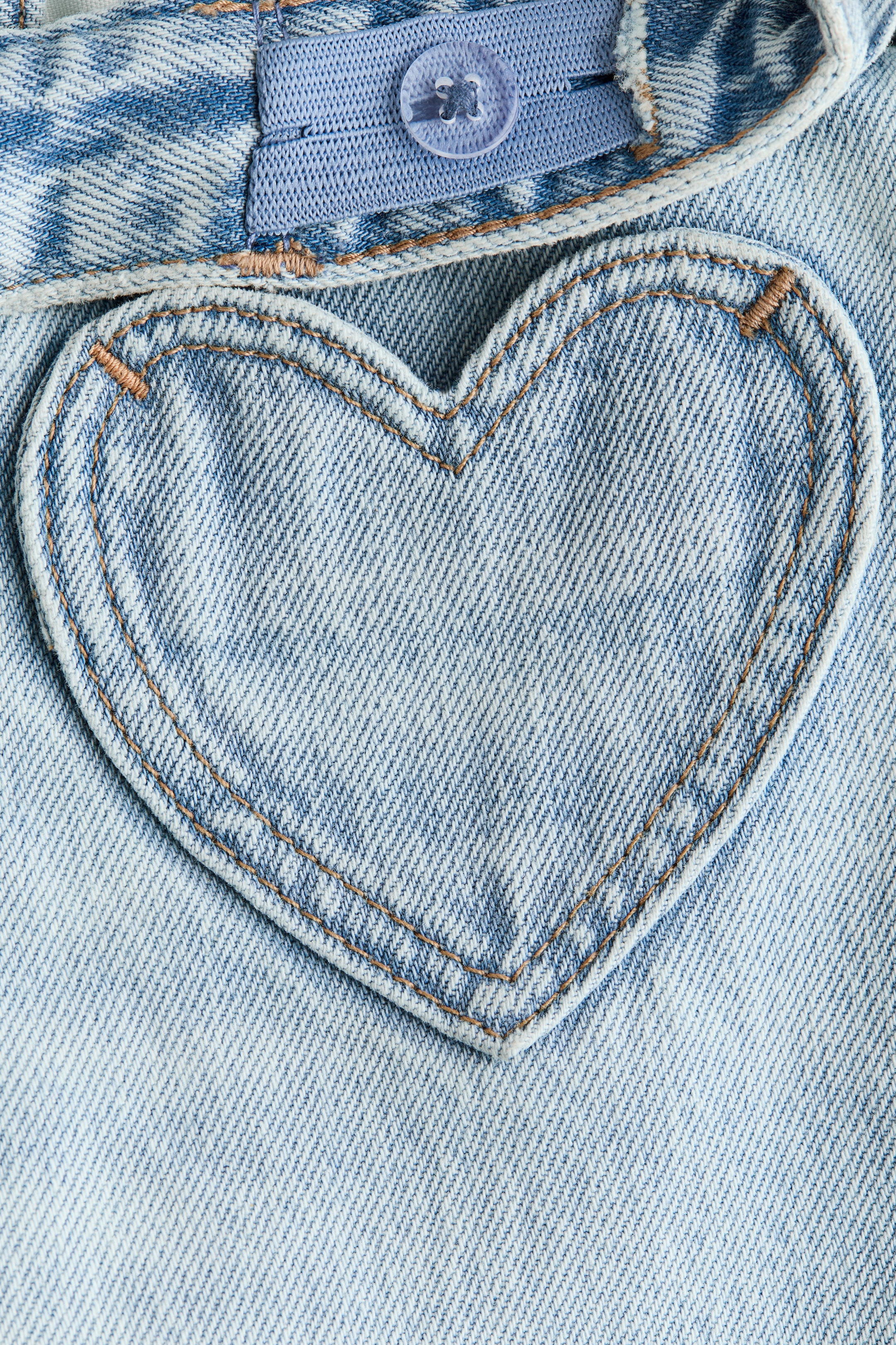Детские джинсы H&M Motif-Detail Wide-Leg Jeans — фото 6
