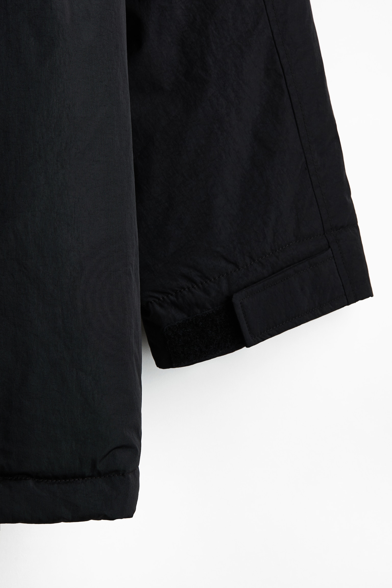 Dolgulu Su Tutmaz Parka - Siyah/Koyu haki - 5