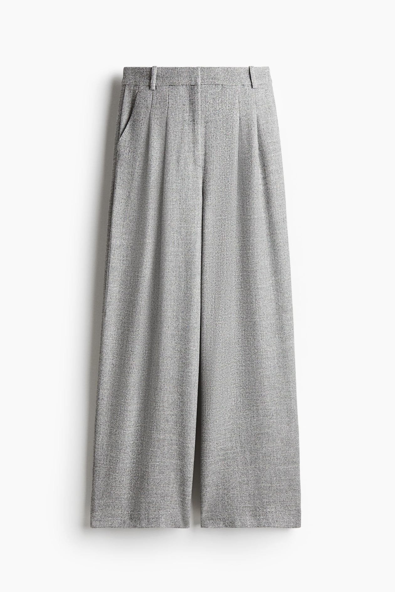 Pantalon large - Gris chiné - FEMME | H&M BE