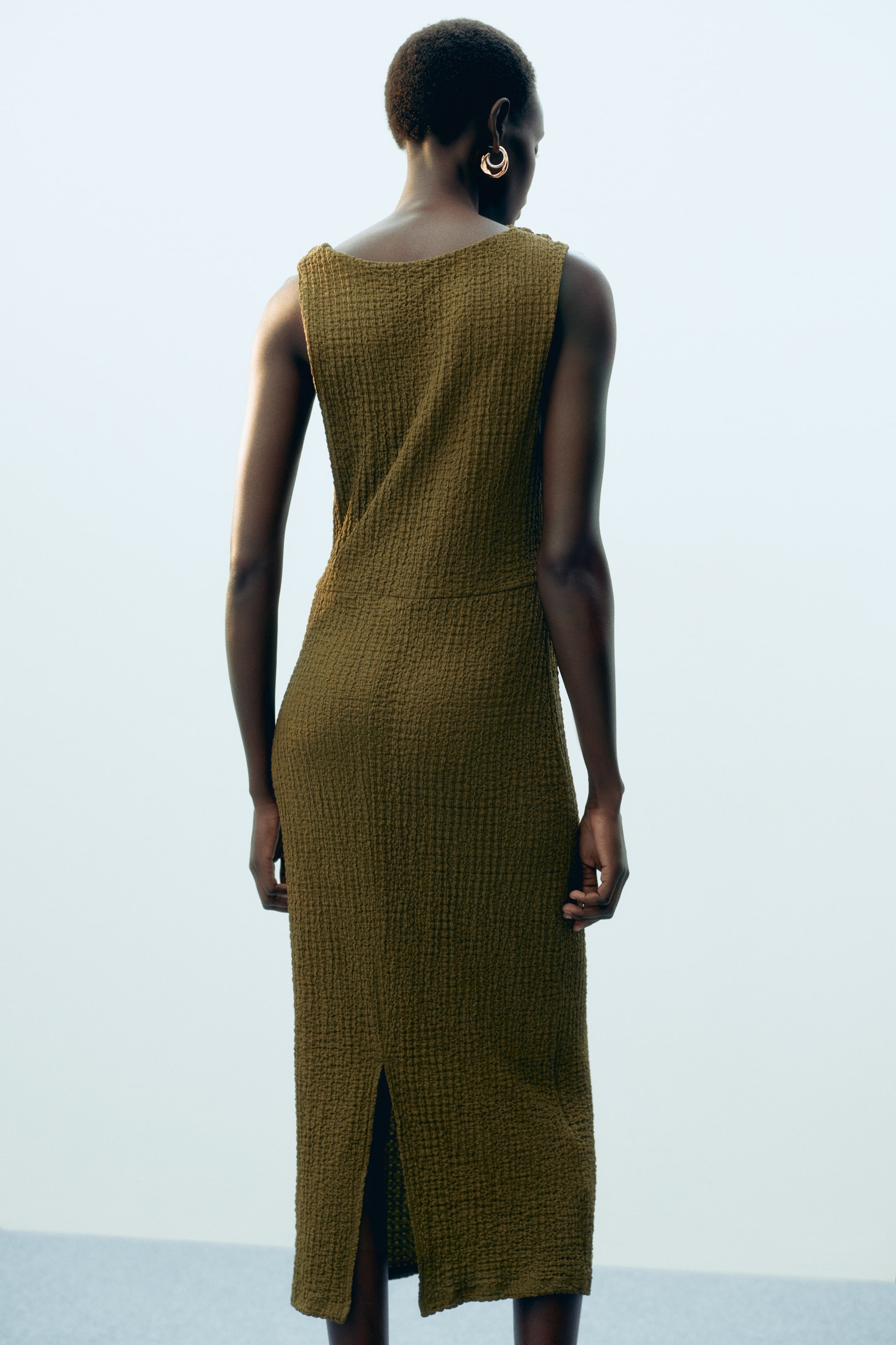 Textured Jersey Dress