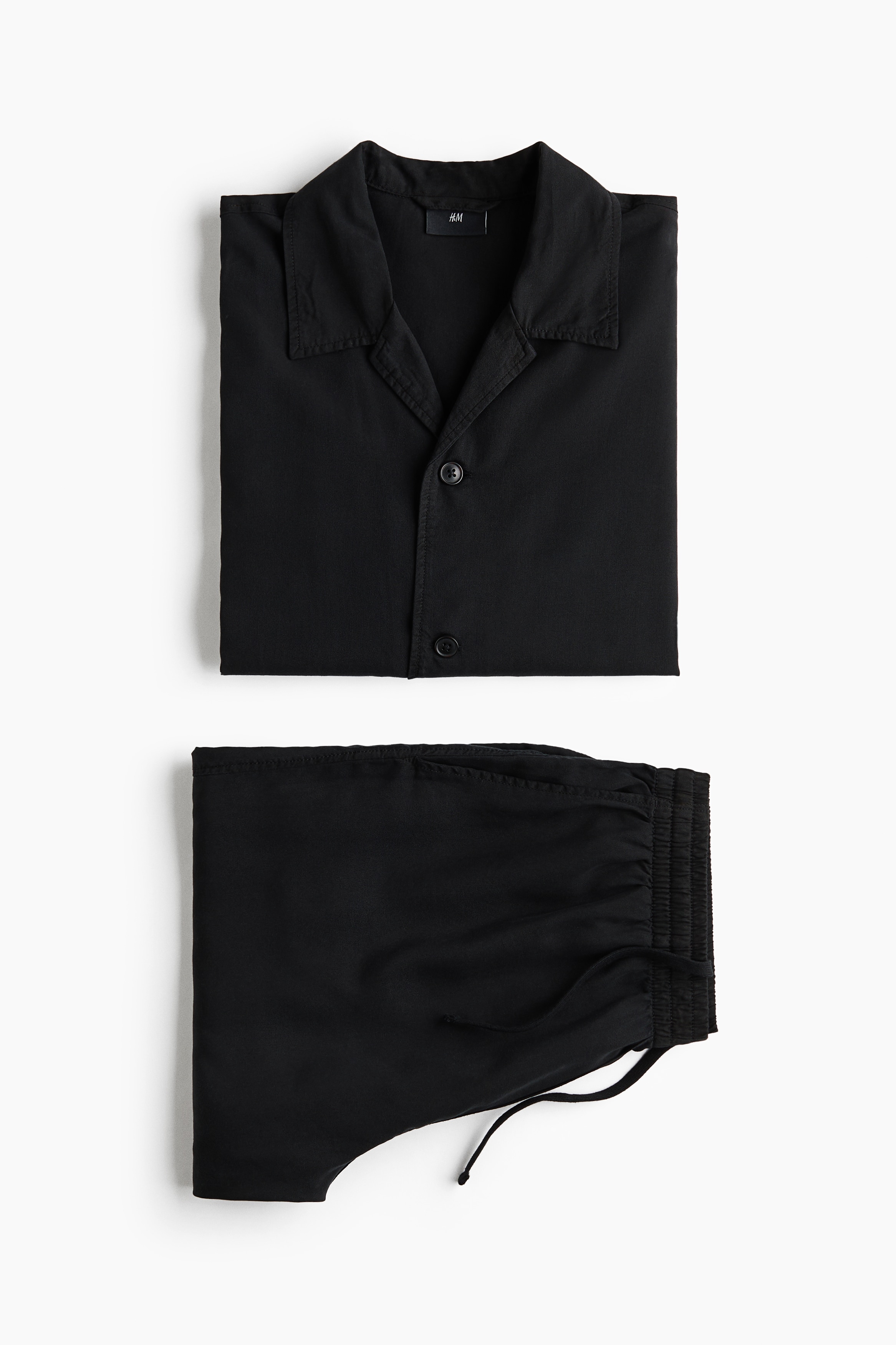 Men's Black 2-Piece Lyocell Set | H&M US