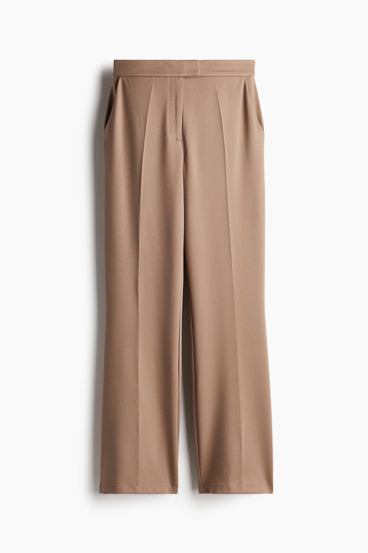 Flared jersey trousers - Beige/Black - 2