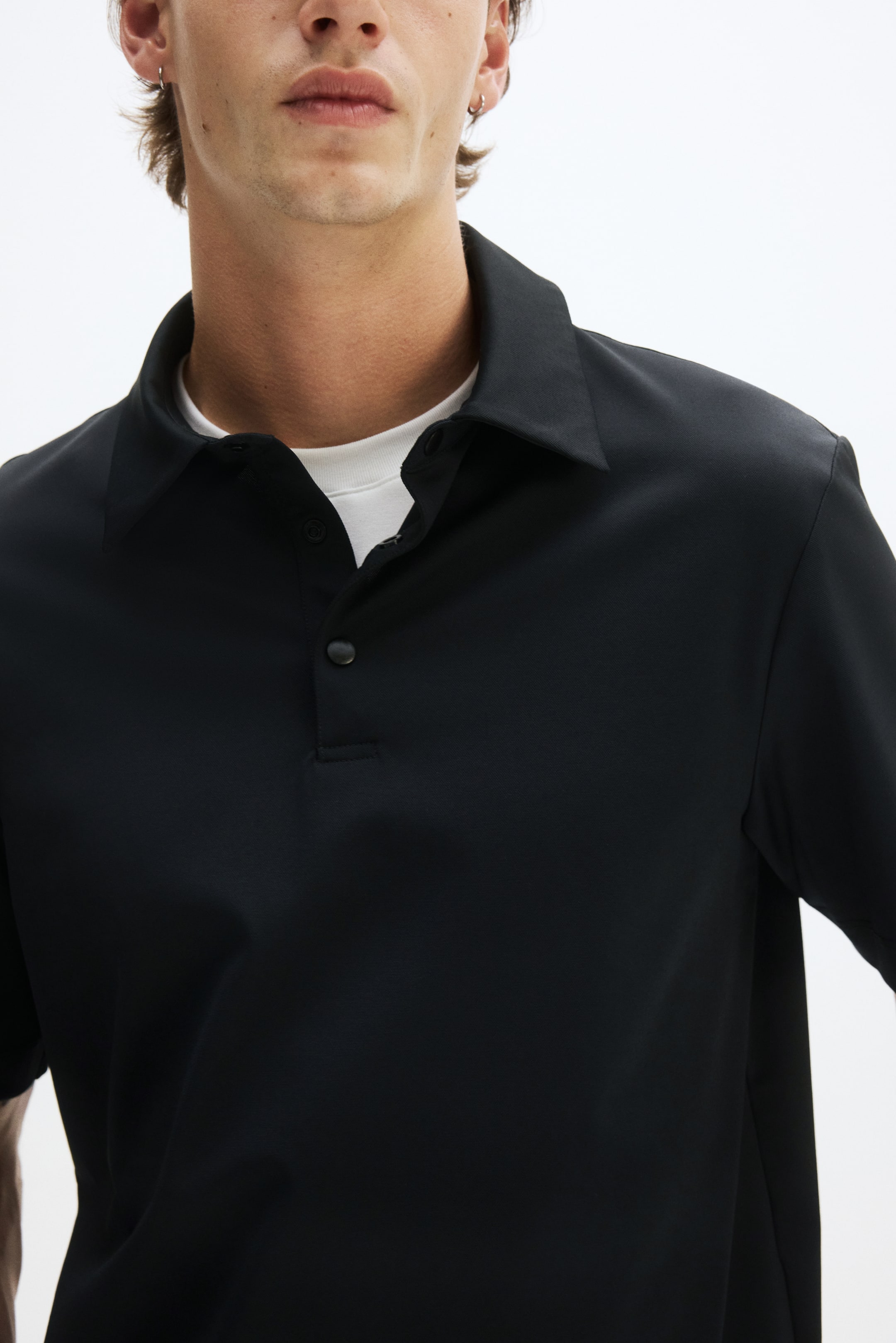 Мужские рубашки H&M Cooling Regular-Fit Polo Shirt — фото 6