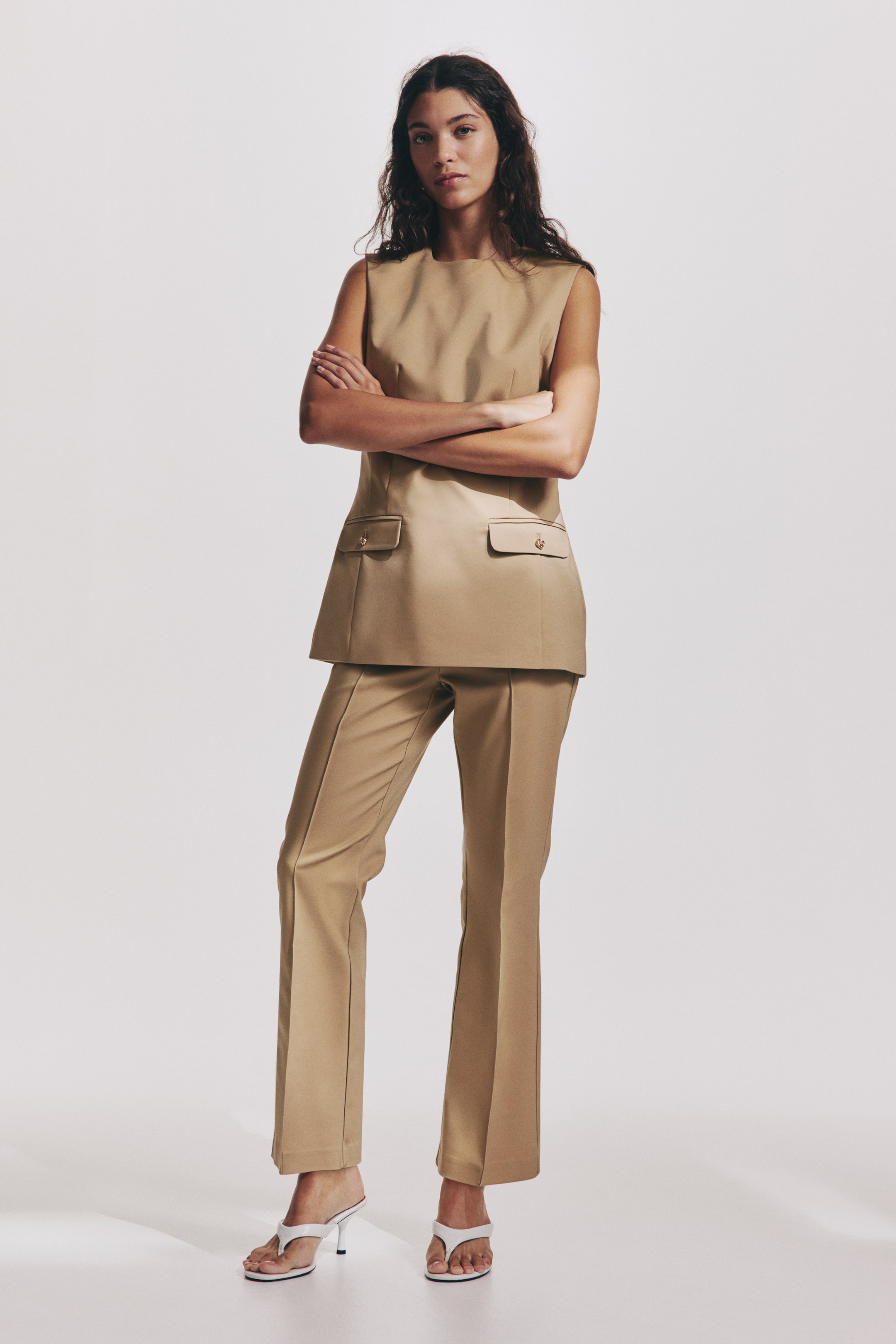 View larger image: Dress Pants - Beige - Ladies | H&M PH 1