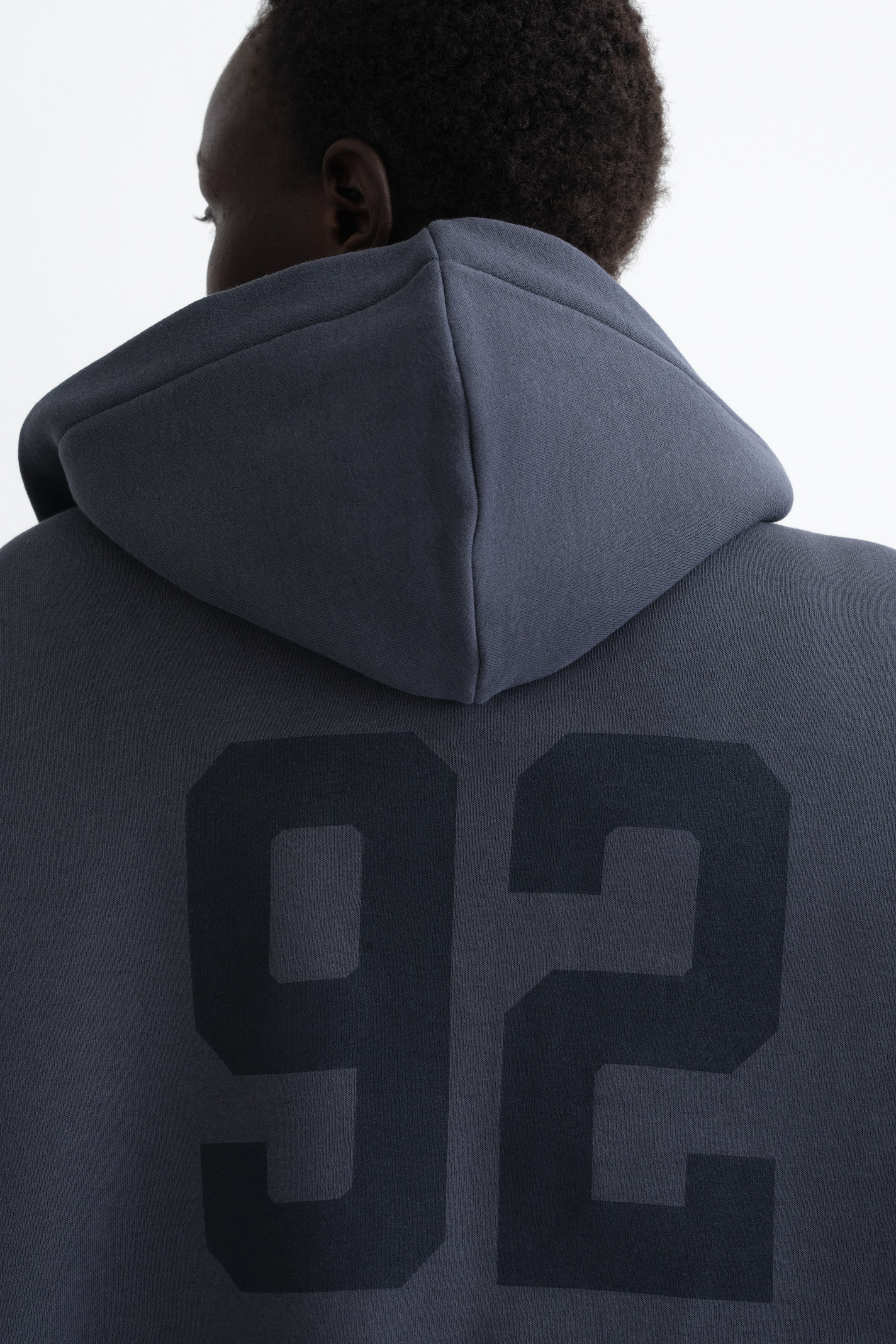 Zobrazit větší obrázek: Oversized bunda na zip s kapucí - Tmavomodrá/92 - ŽENY | H&M CZ 3