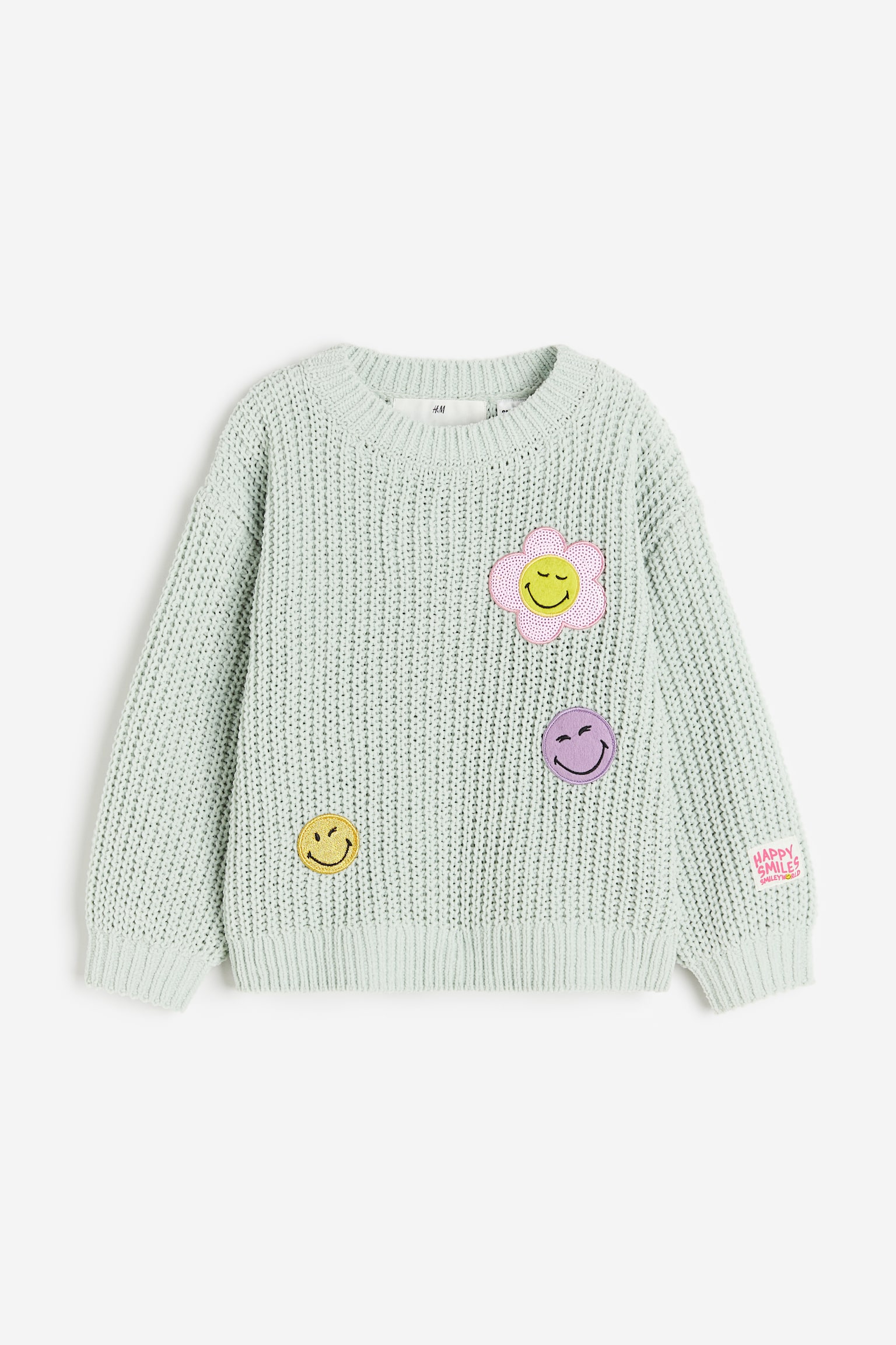 Chenille Sweater - Light green/SmileyWorld® - 1