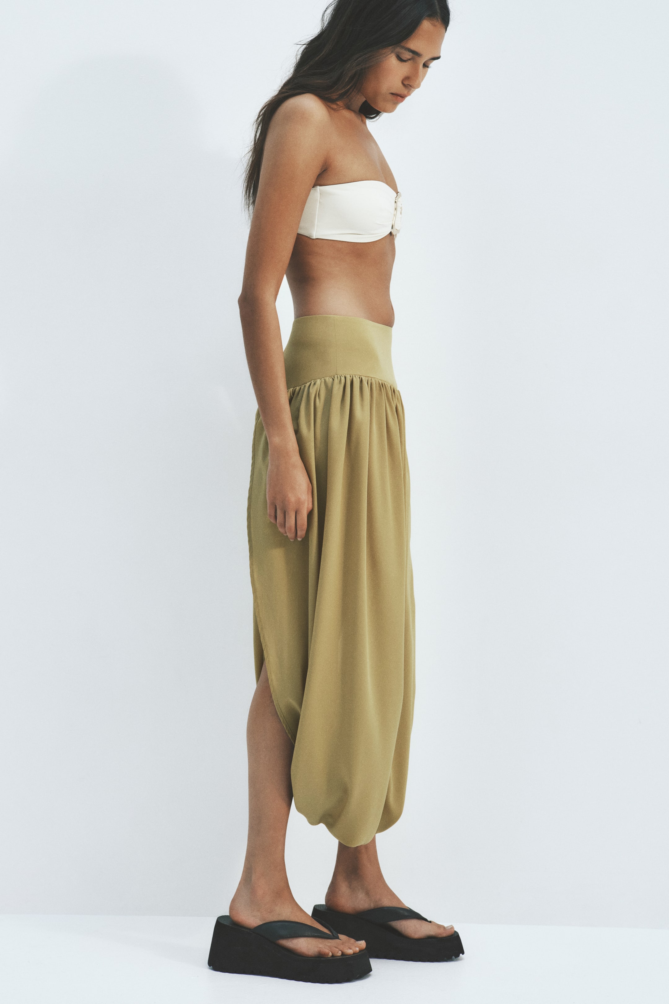 Женские юбки H&M Bubble-Hem Tulip Skirt — фото 6