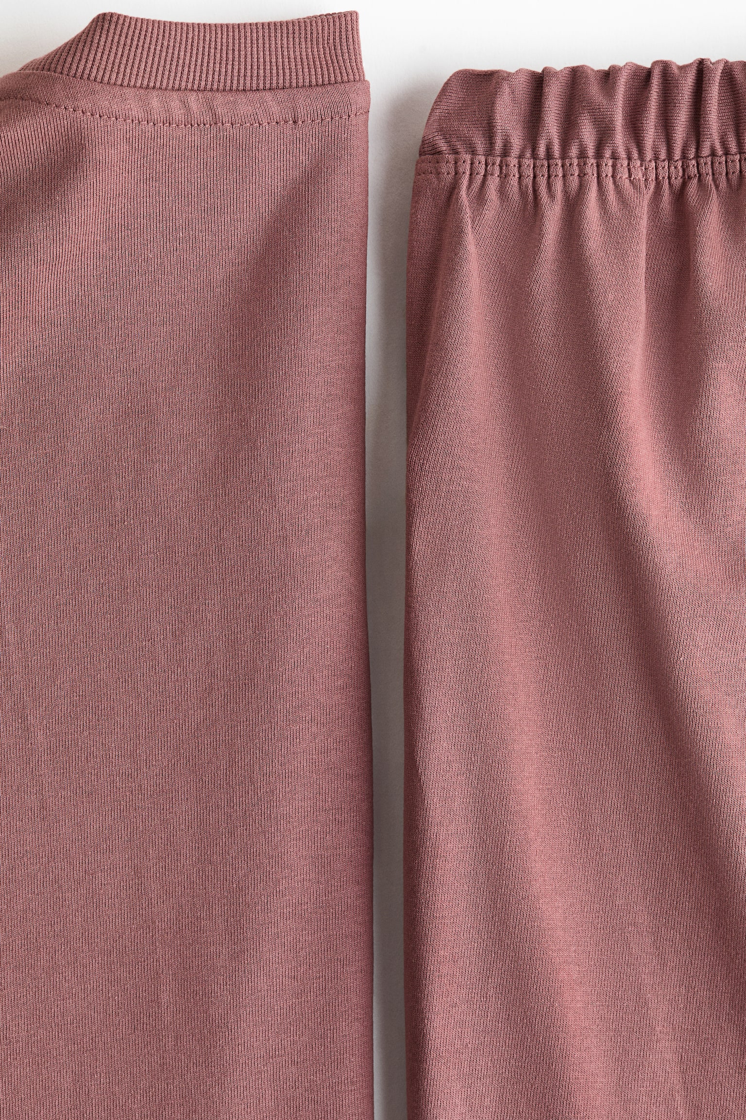 MAMA Before & After 2-piece set - Dark dusty pink/Light beige/Dark brown - 2