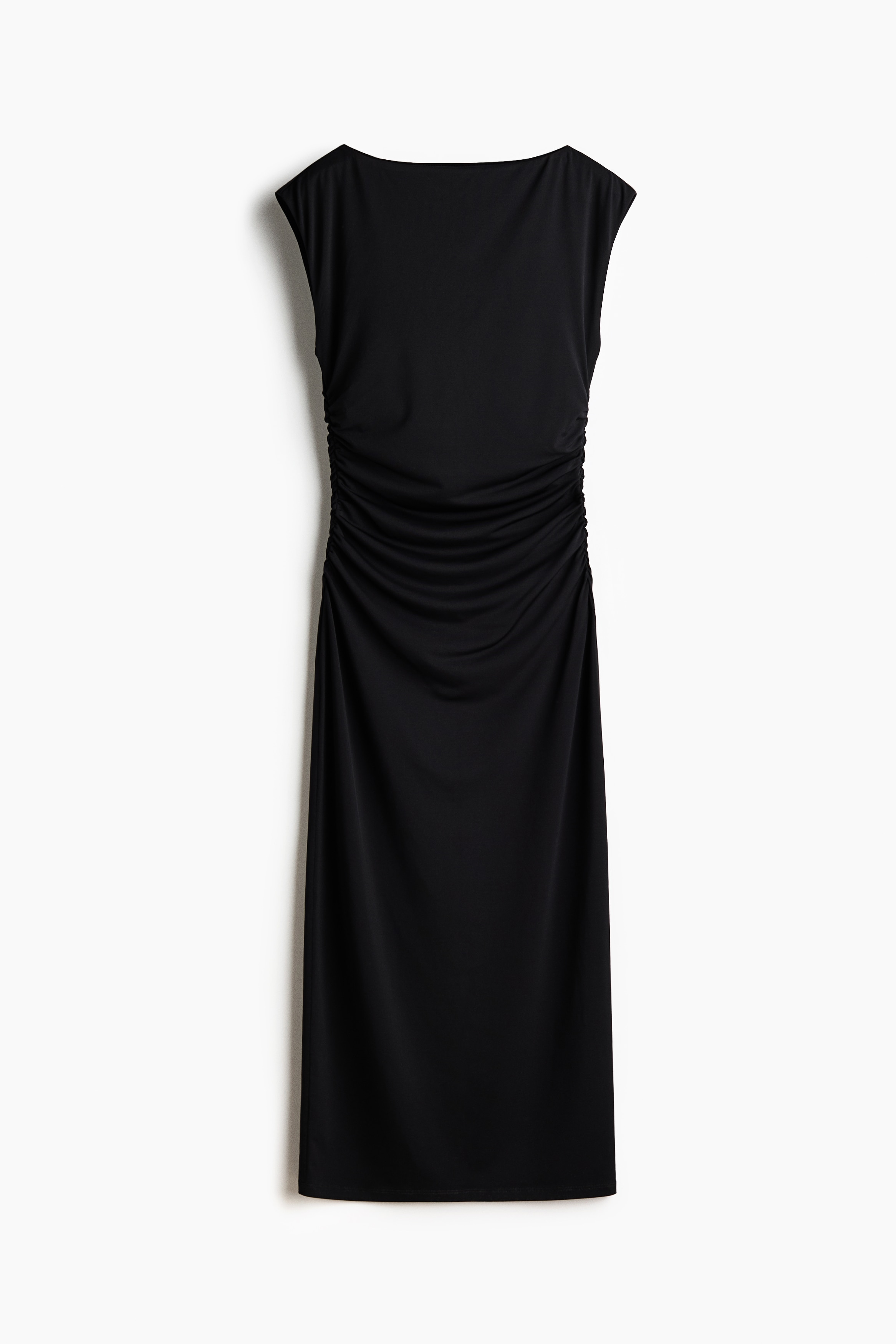 Cap-sleeved Dress - Black/Cream/polka dot/Cream/zebra print/Mustard yellow/Dark brown/Black/dotted