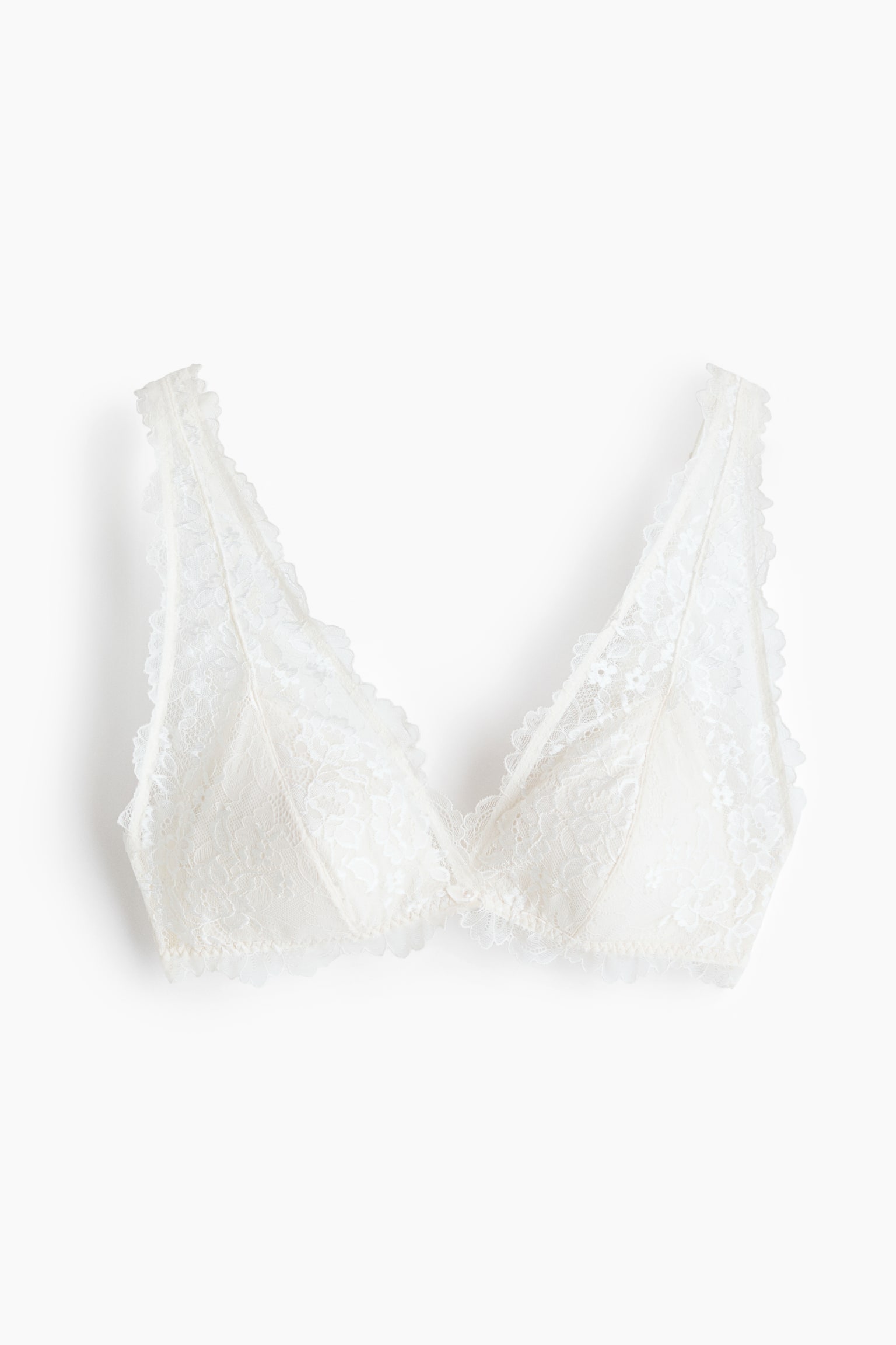 Vattert myk blonde-BH - Cream/Lys turkis/Sort - 1