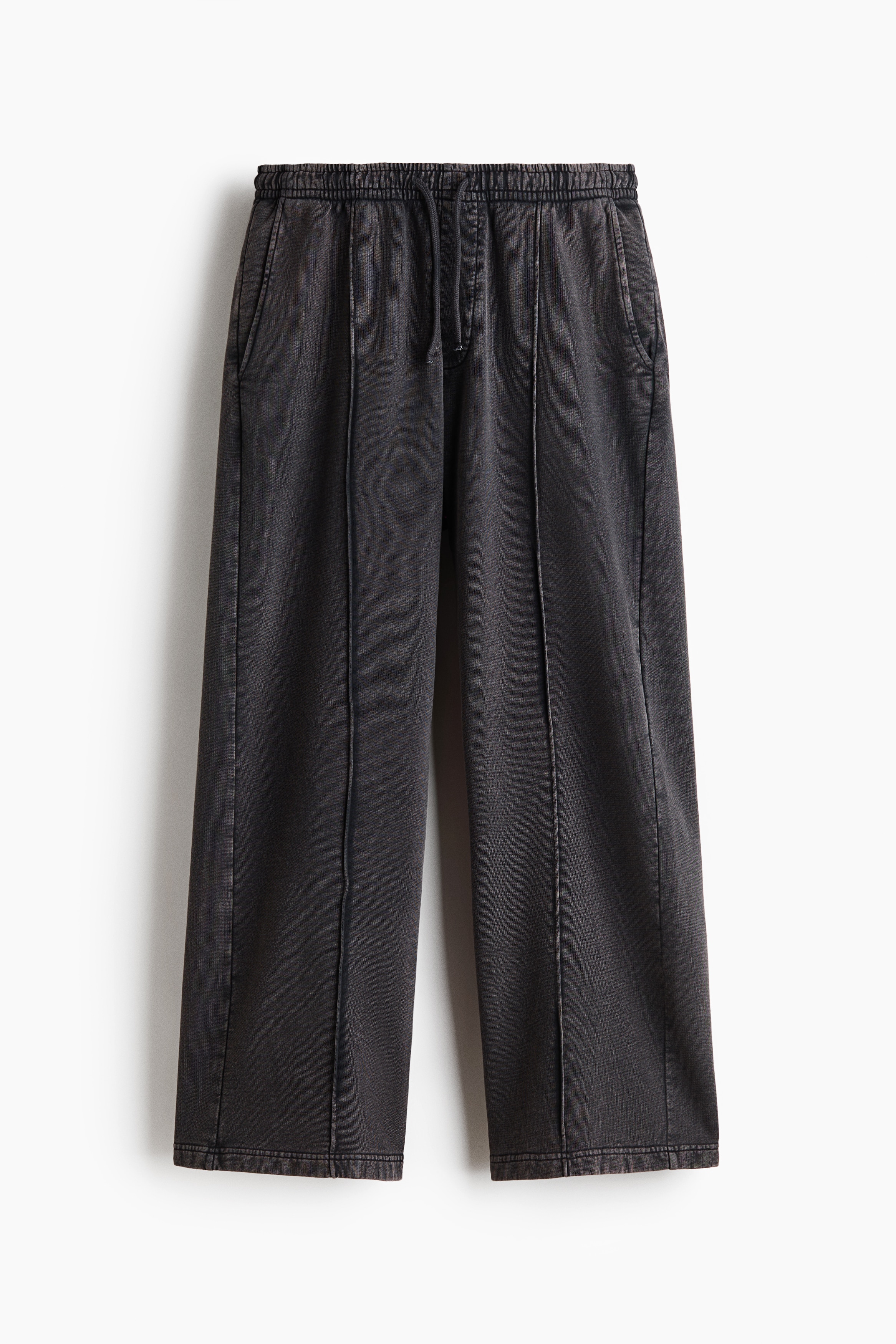 Relaxed Fit Cotton joggers - Washed black/Beige