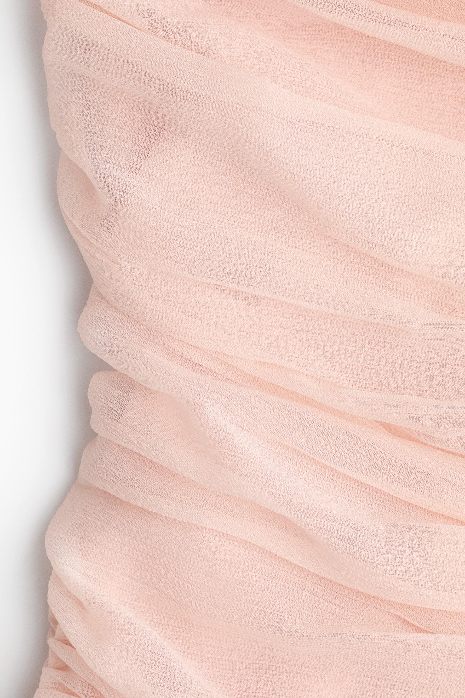Женское платье H&M Draped Chiffon Strappy, цвет: Светлый абрикосовый — фото 6