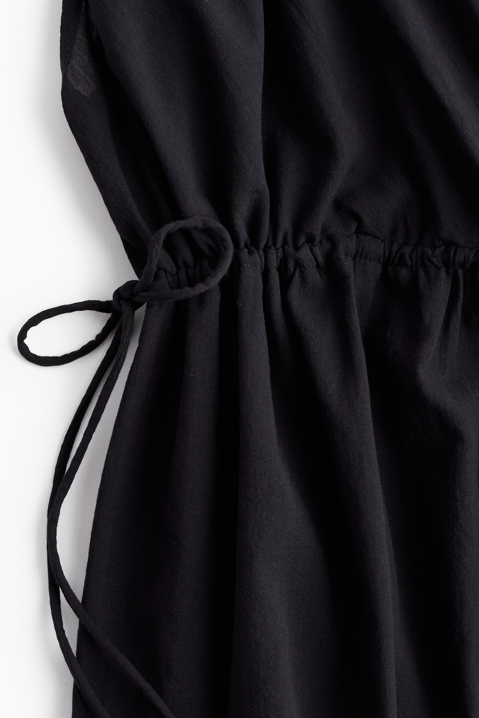 Robe oversize en coton - Noir/Crème/noir/fleuri - 4
