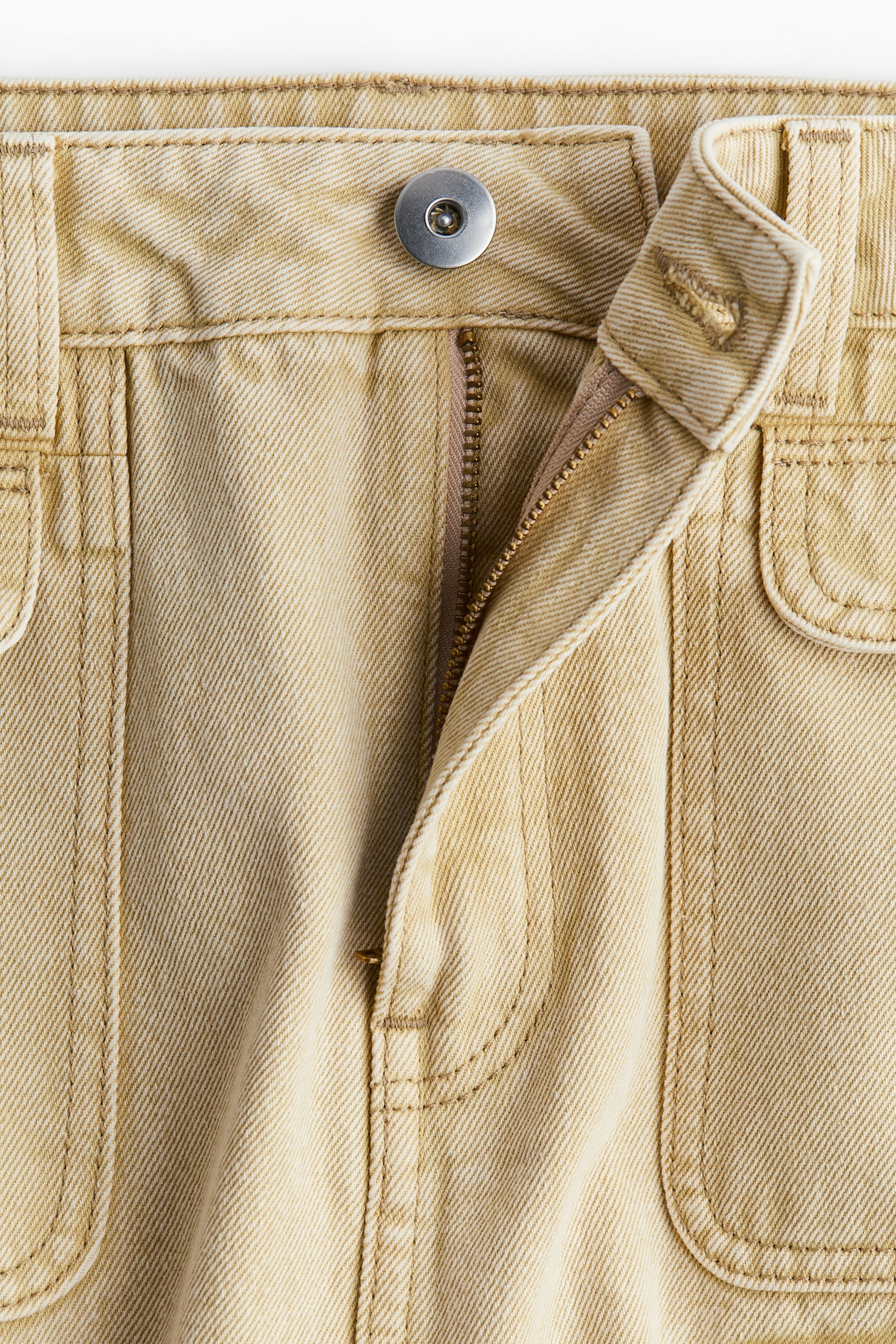Denim Cargo Maxi Skirt - image 2