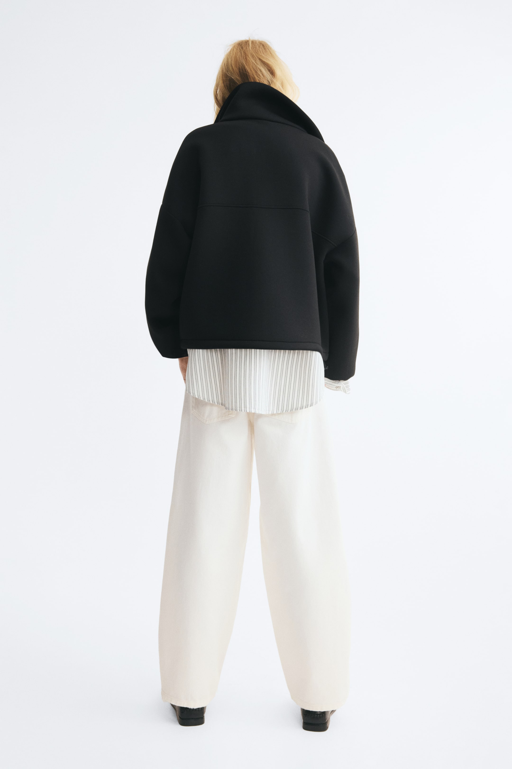 Женские куртки H&M Drawstring-Detail Scuba Jacket — фото 6