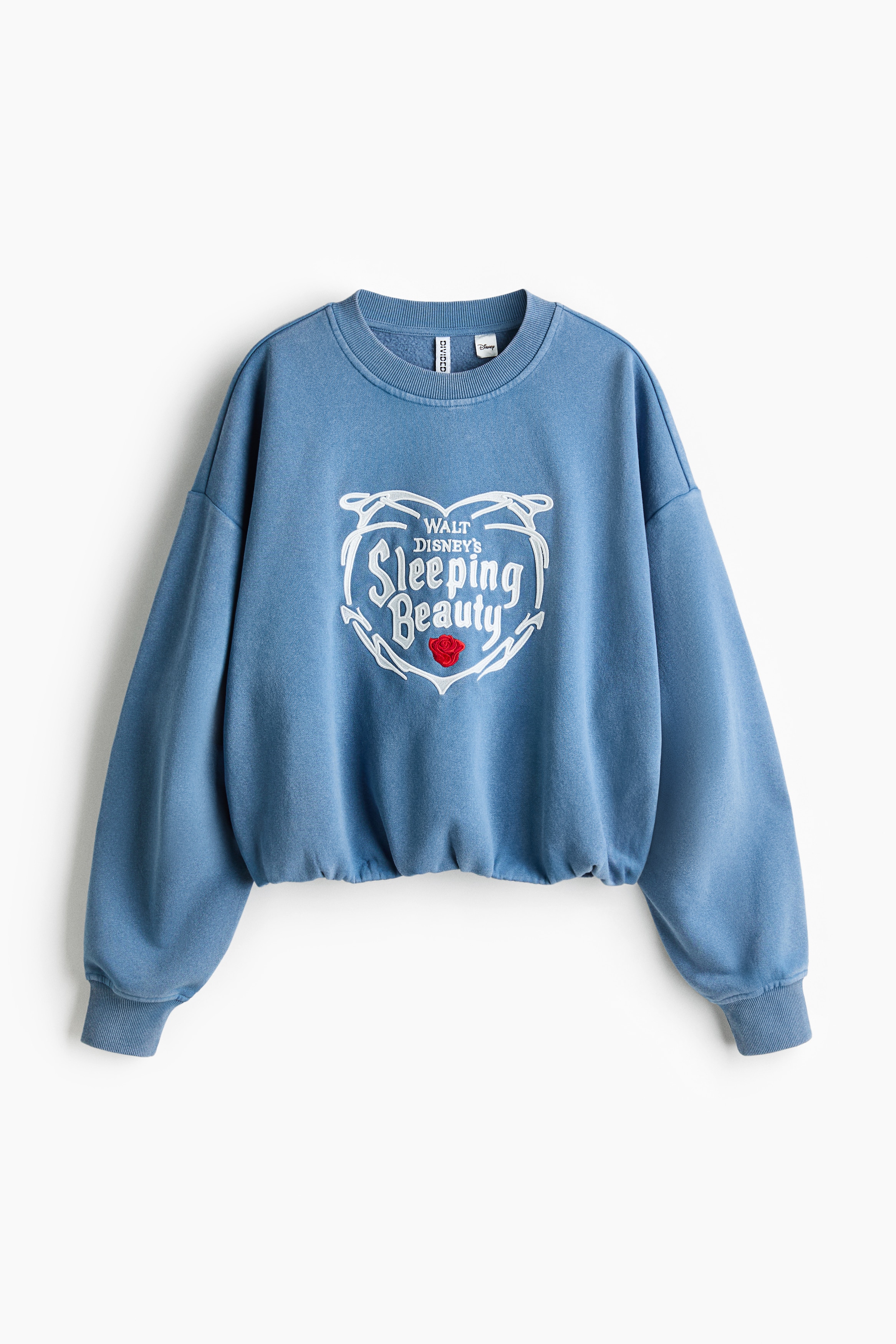 Embroidered Sweatshirt - Blue/Sleeping Beauty/Light beige/Sleeping Beauty