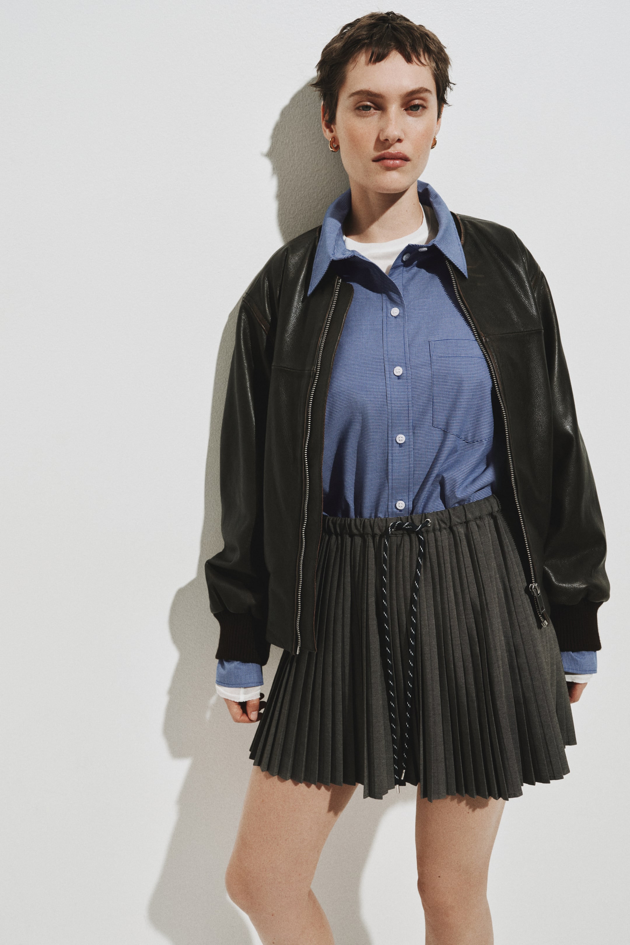 Женские рубашки H&M Oversized Cotton Poplin Shirt — фото 3