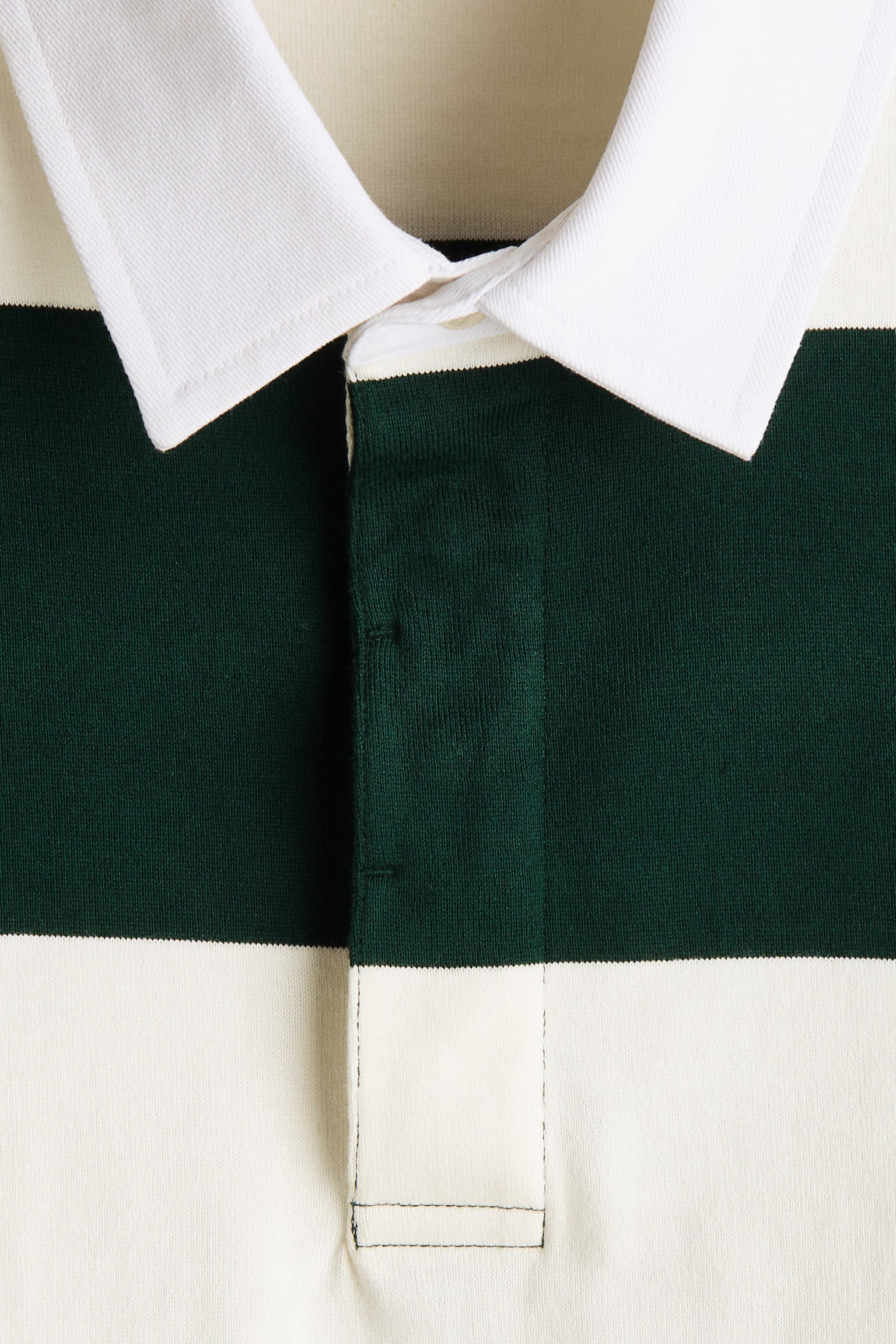 Regular Fit Cotton rugby shirt - Dark green/Colour block - 6