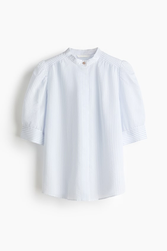 Женские блузки H&M Puff-Sleeved Blouse