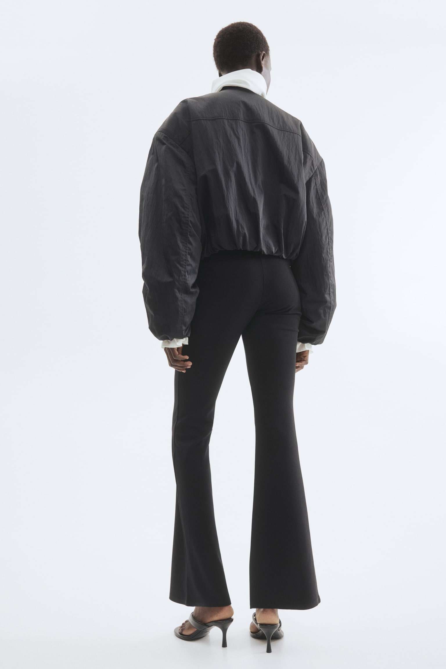 Flared leggings - Black - 4