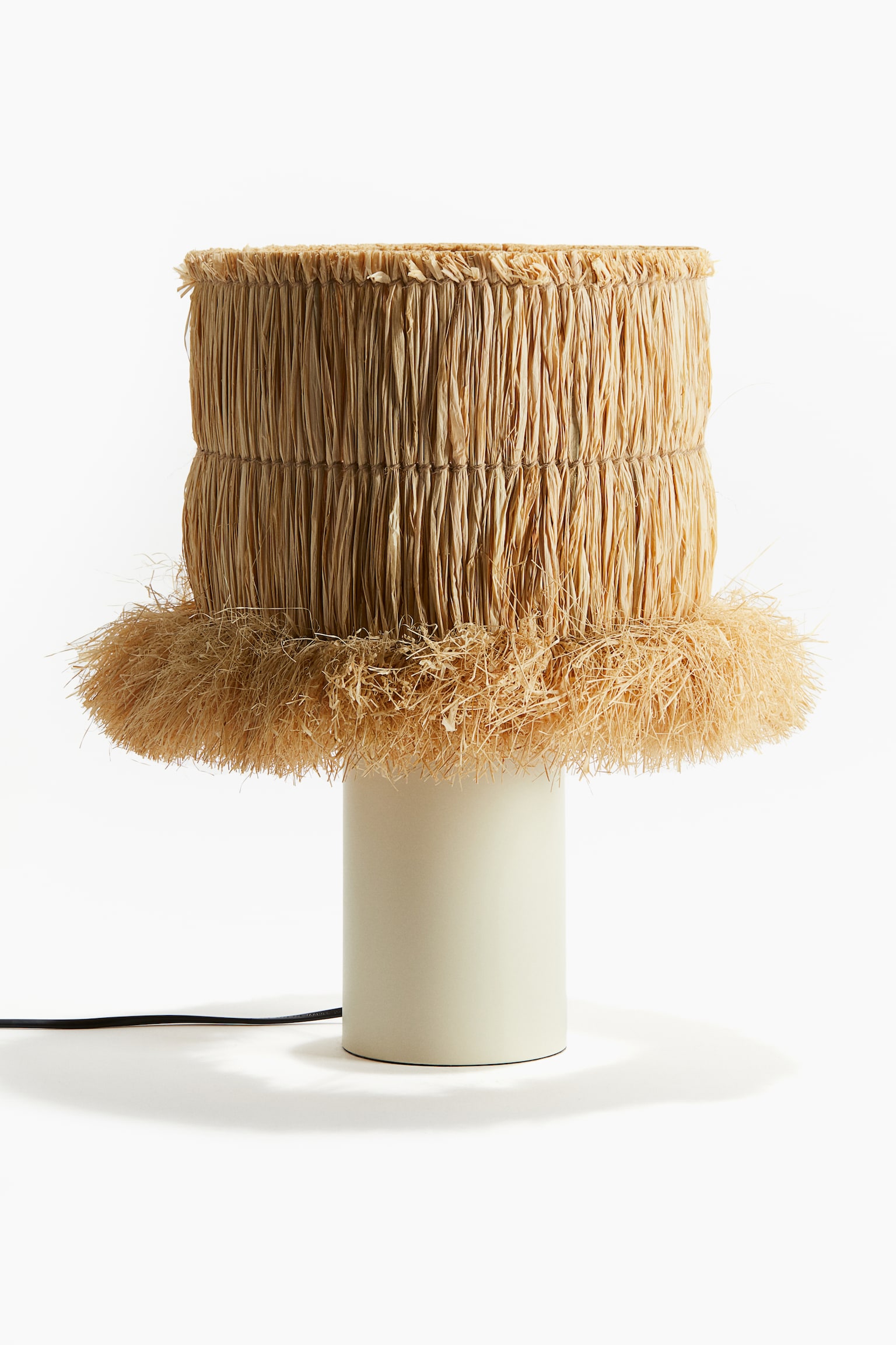 Straw table lamp - Beige - 1