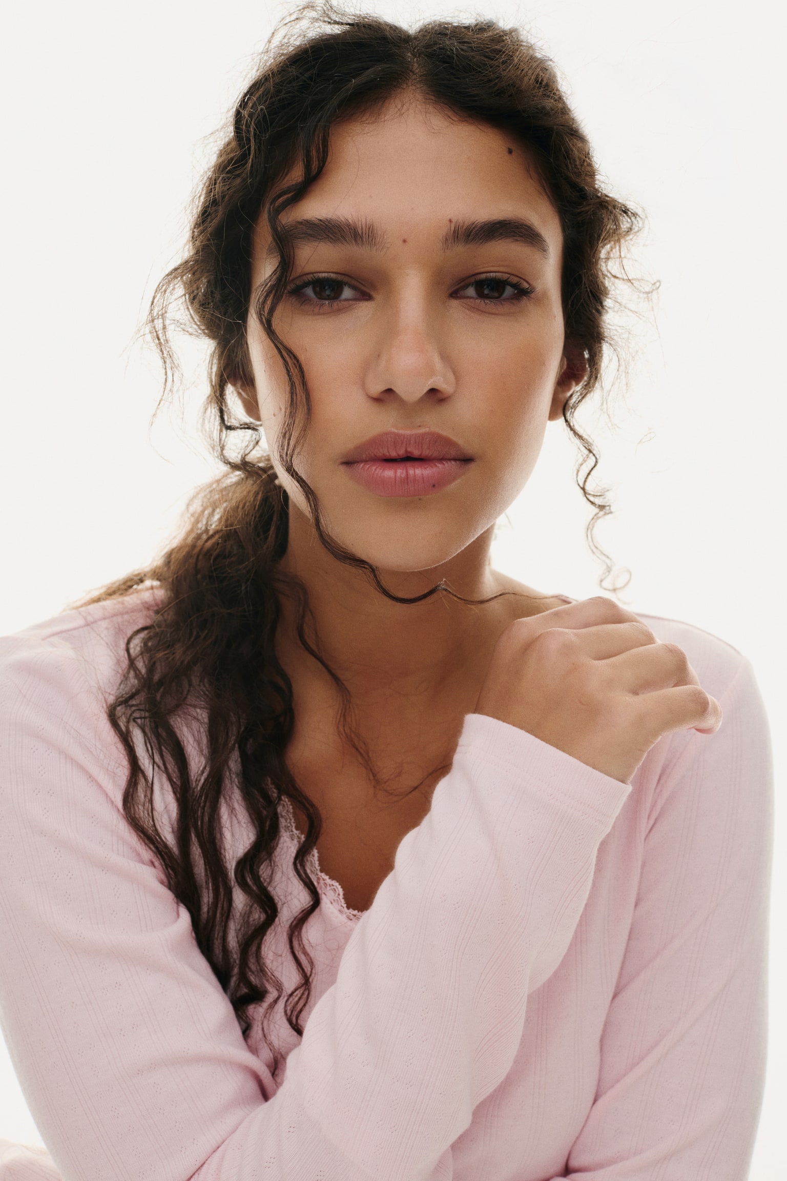 Pointelle jersey pyjamas - Light pink/Black - 5