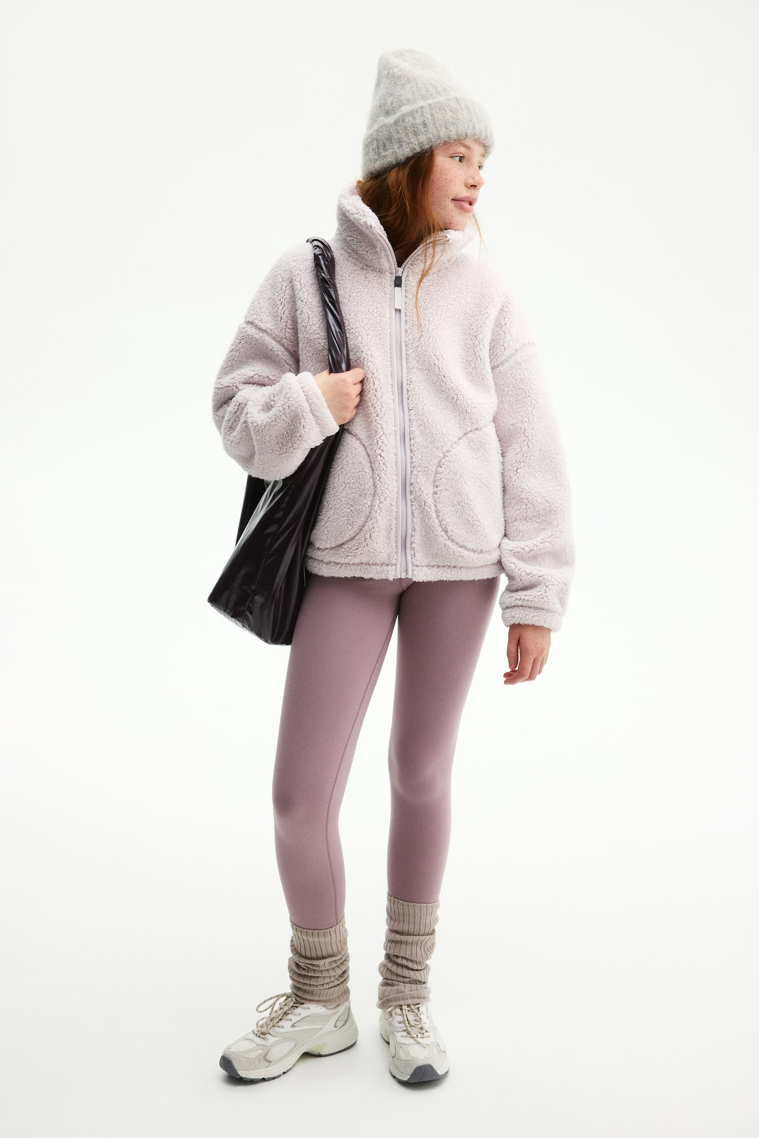 Teddy sports jacket - Pale pink/Cream/Black/Mole/White - 3