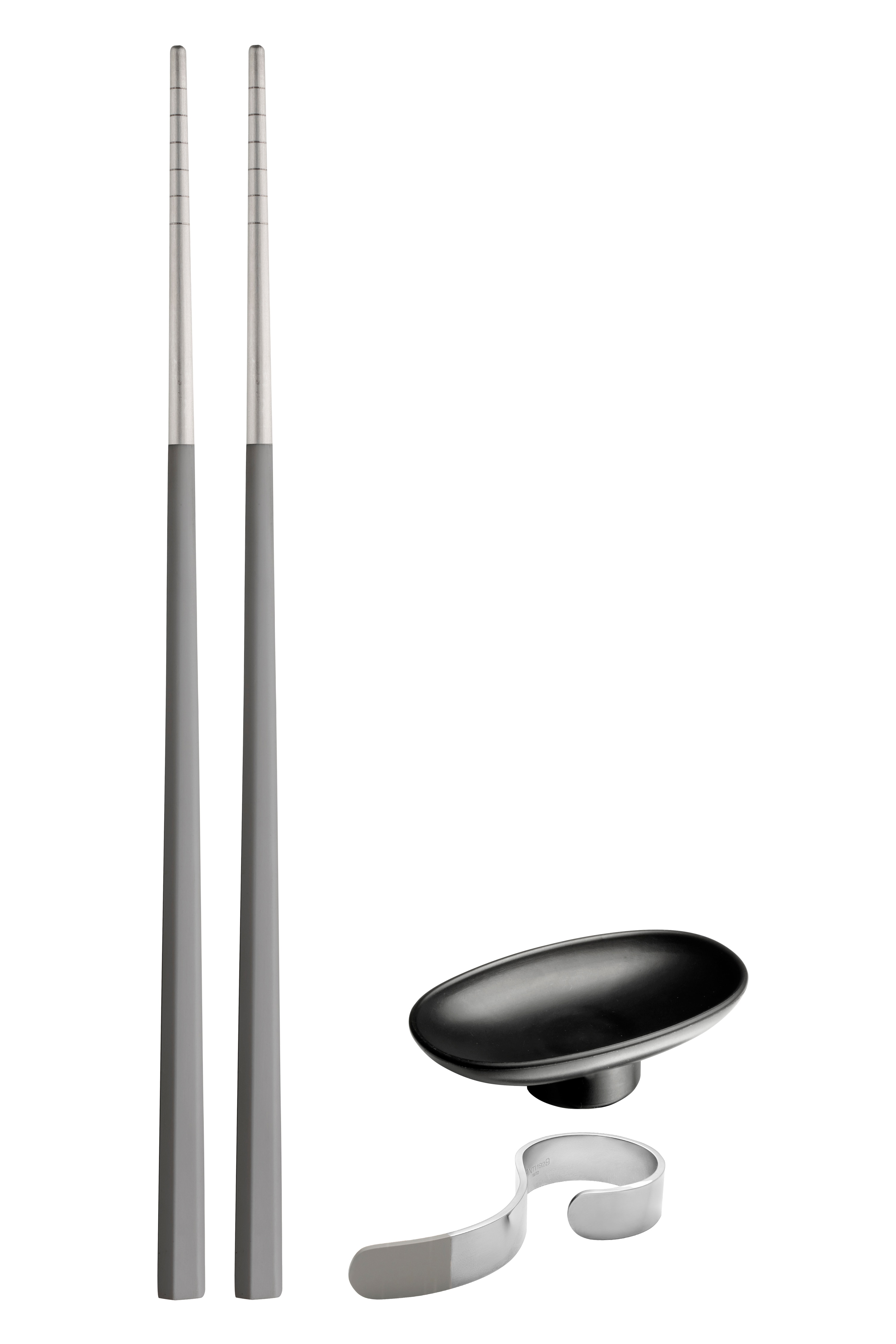 Pintinox - Hive Sushi Set (set För 4 Personer) - Taupe Handtag & Matt Rostfritt