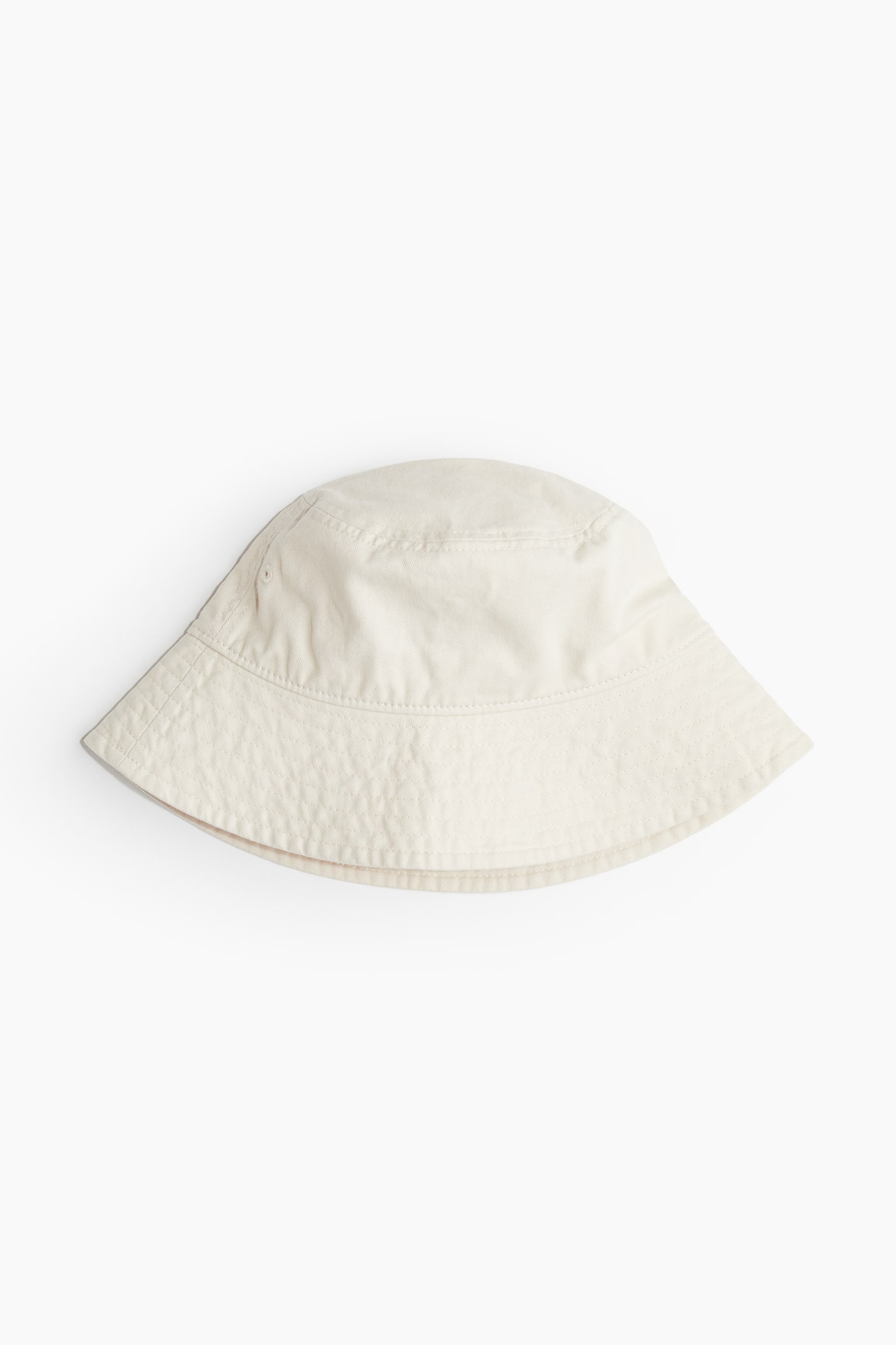 Cotton Bucket Hat - Light beige/Dark brown/White/Beige/Beige - 1