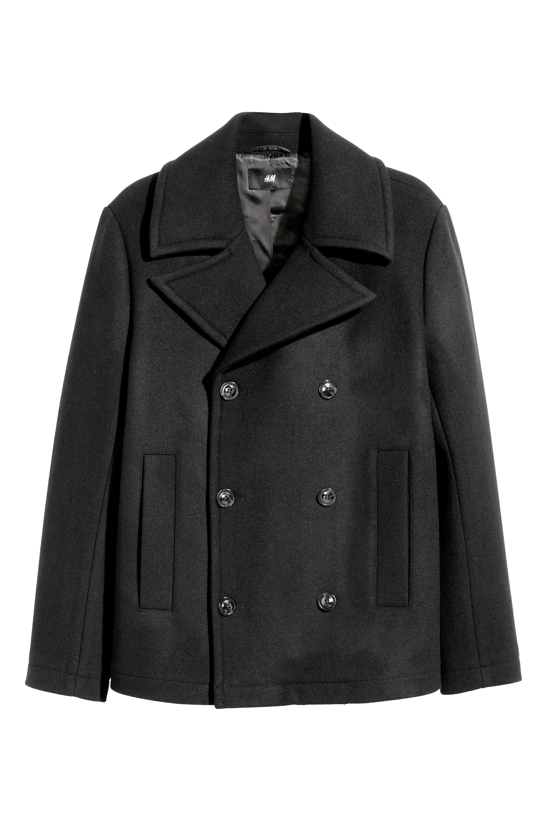 Agrandir l'image: Caban en laine mélangée - Noir - HOMME | H&M FR 1